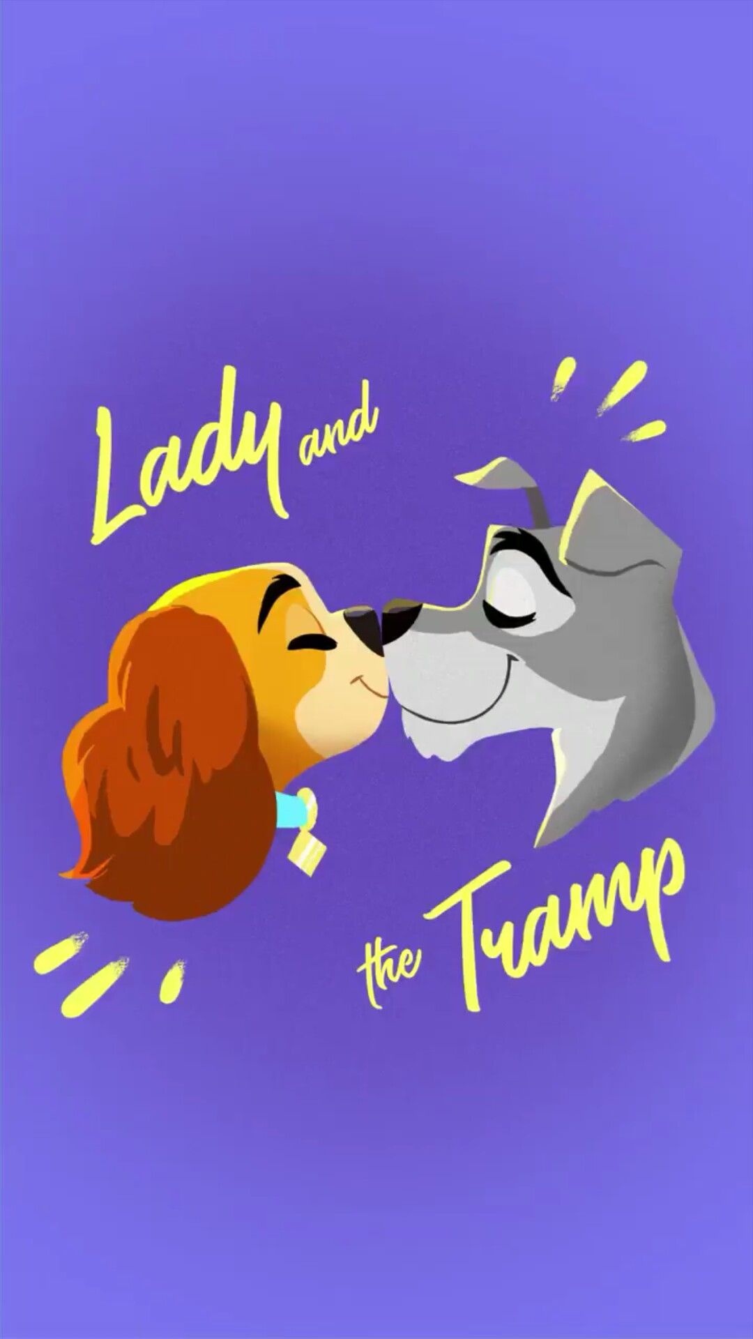 Lady and the Tramp, Disney wallpaper, Fun Disney theme, Beloved animated film, 1080x1920 Full HD Phone