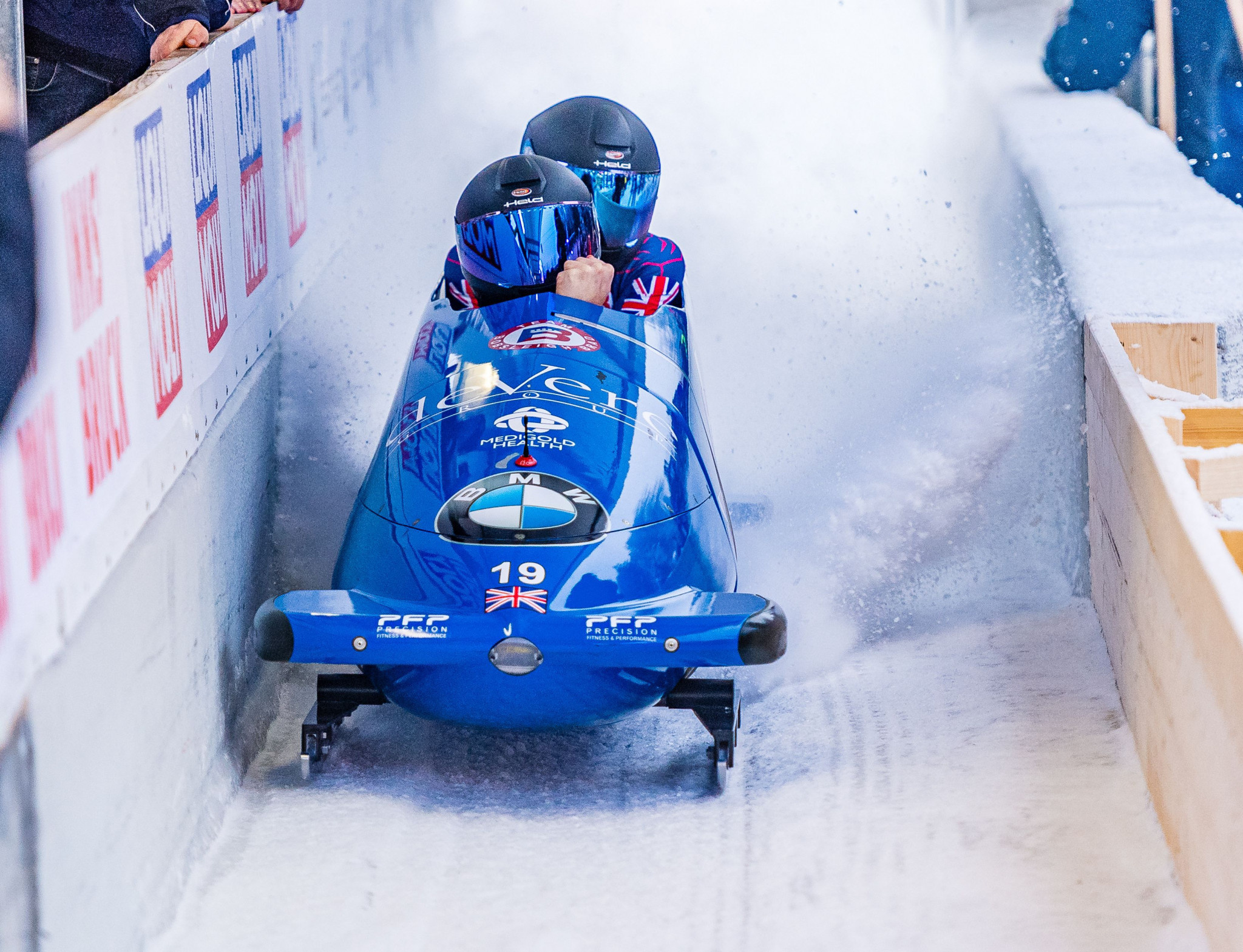 Bobsleigh: The British 2-man team at the world cup event, Competitive winter sports. 2050x1570 HD Wallpaper.