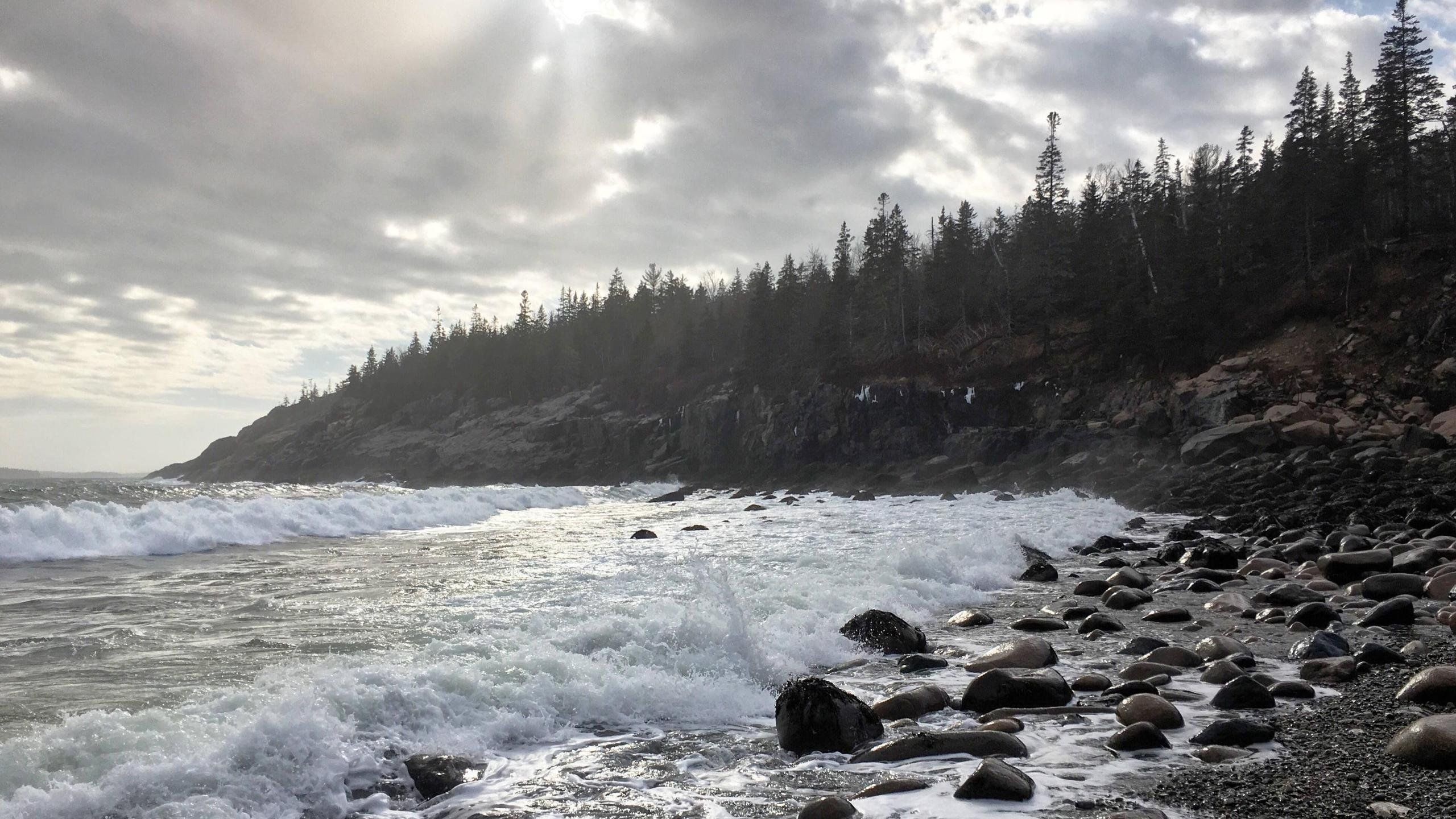 Acadia National Park, Majestic landscapes, Untouched wilderness, Coastal beauty, 2560x1440 HD Desktop