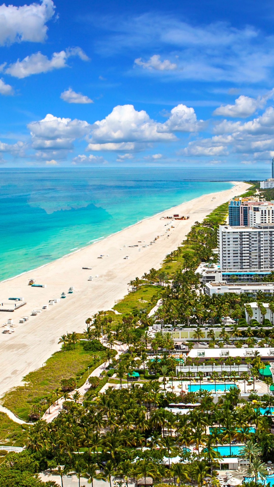 Miami travels, Beach wallpapers, Tropical paradise, HD quality, 1080x1920 Full HD Phone