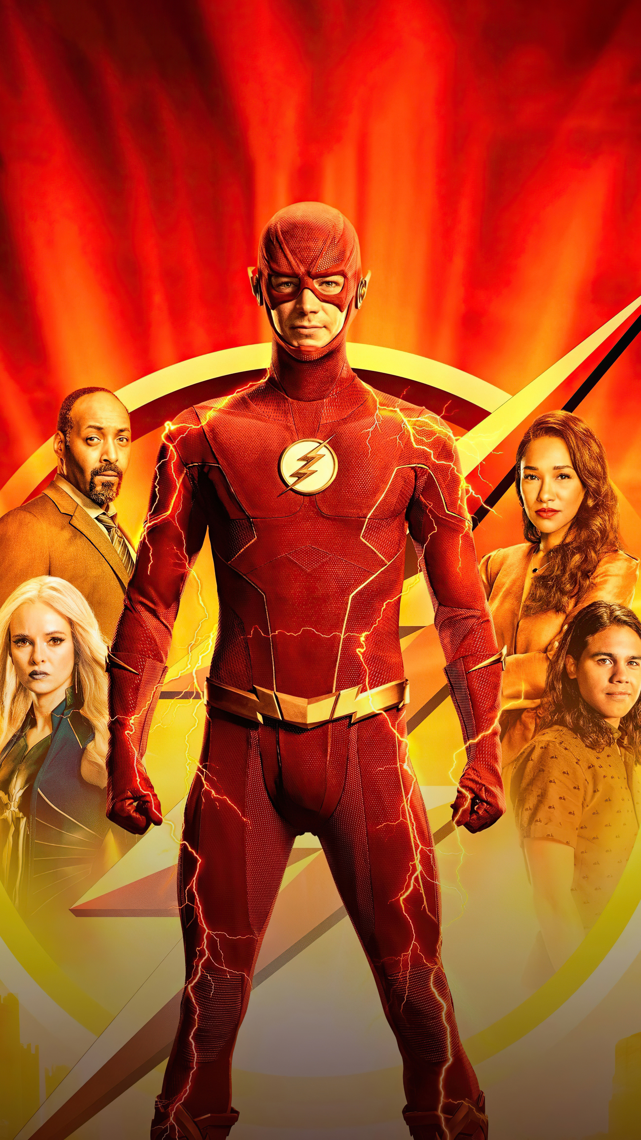 Flash (TV Series): Superhero film based on the Barry Allen incarnation of DC Comics character. 2160x3840 4K Background.