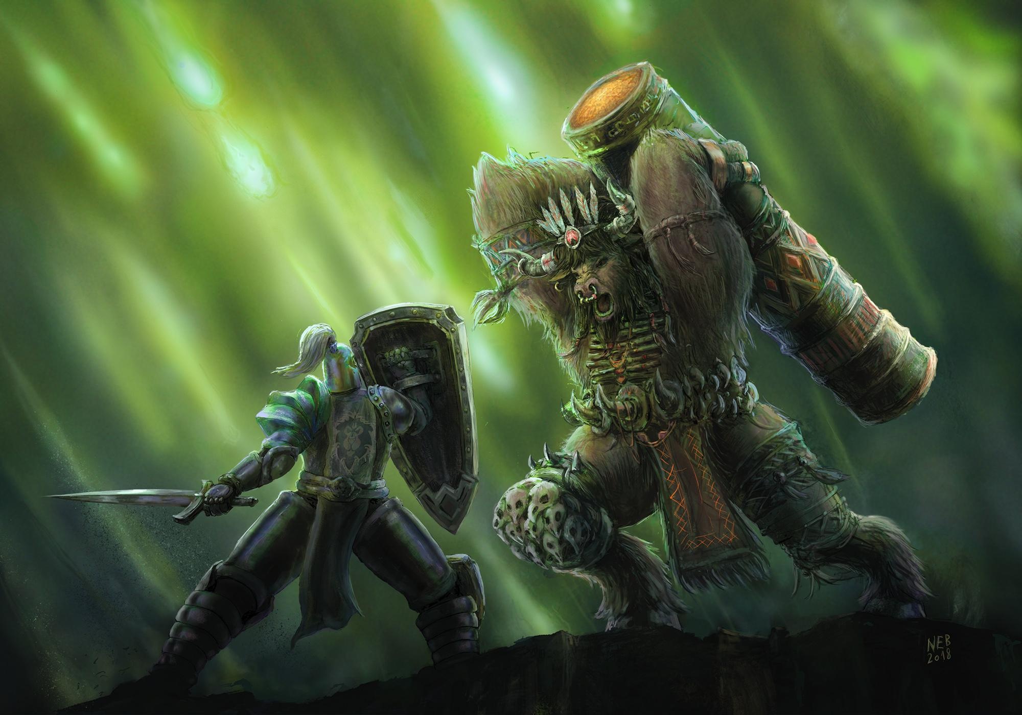 Horde vs Alliance, World of Warcraft factions, Thrilling battles, 2000x1400 HD Desktop