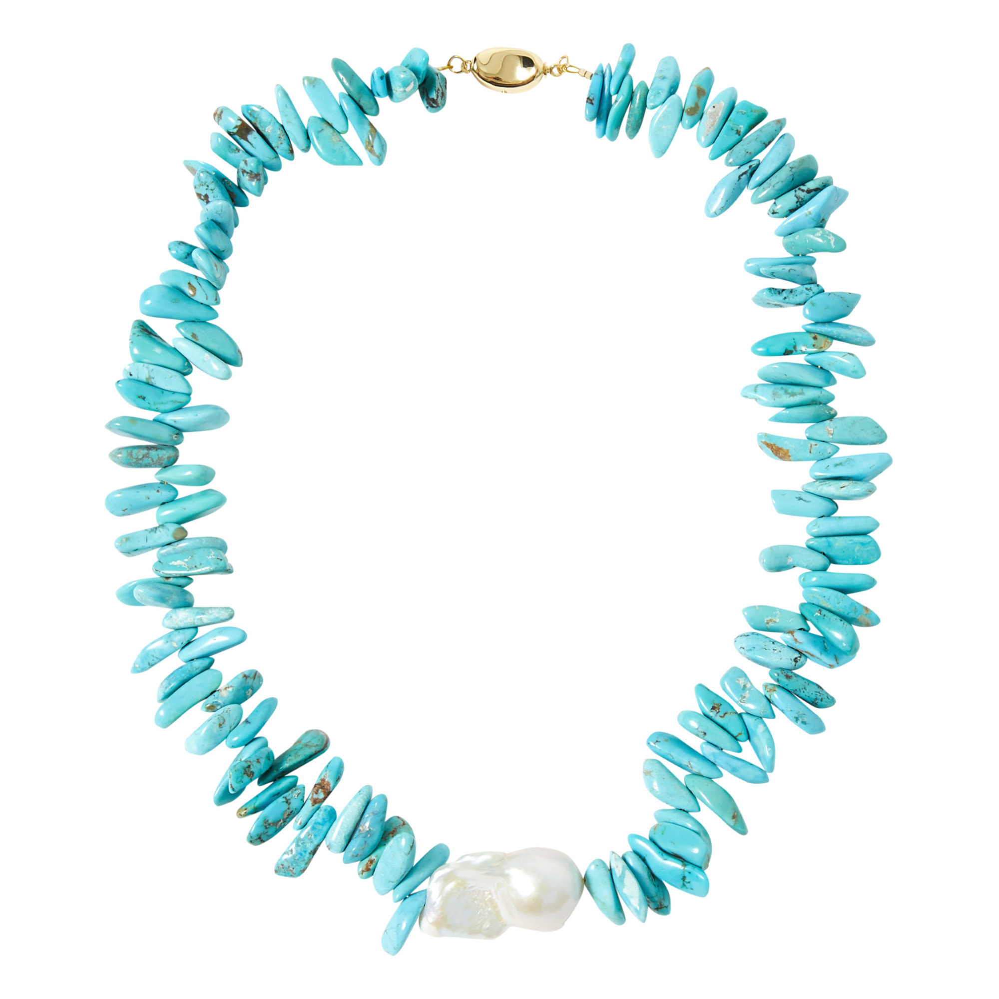 Turquoise necklace, Natural pearl, Blue turquoise, Timeless beauty, 2000x2000 HD Phone