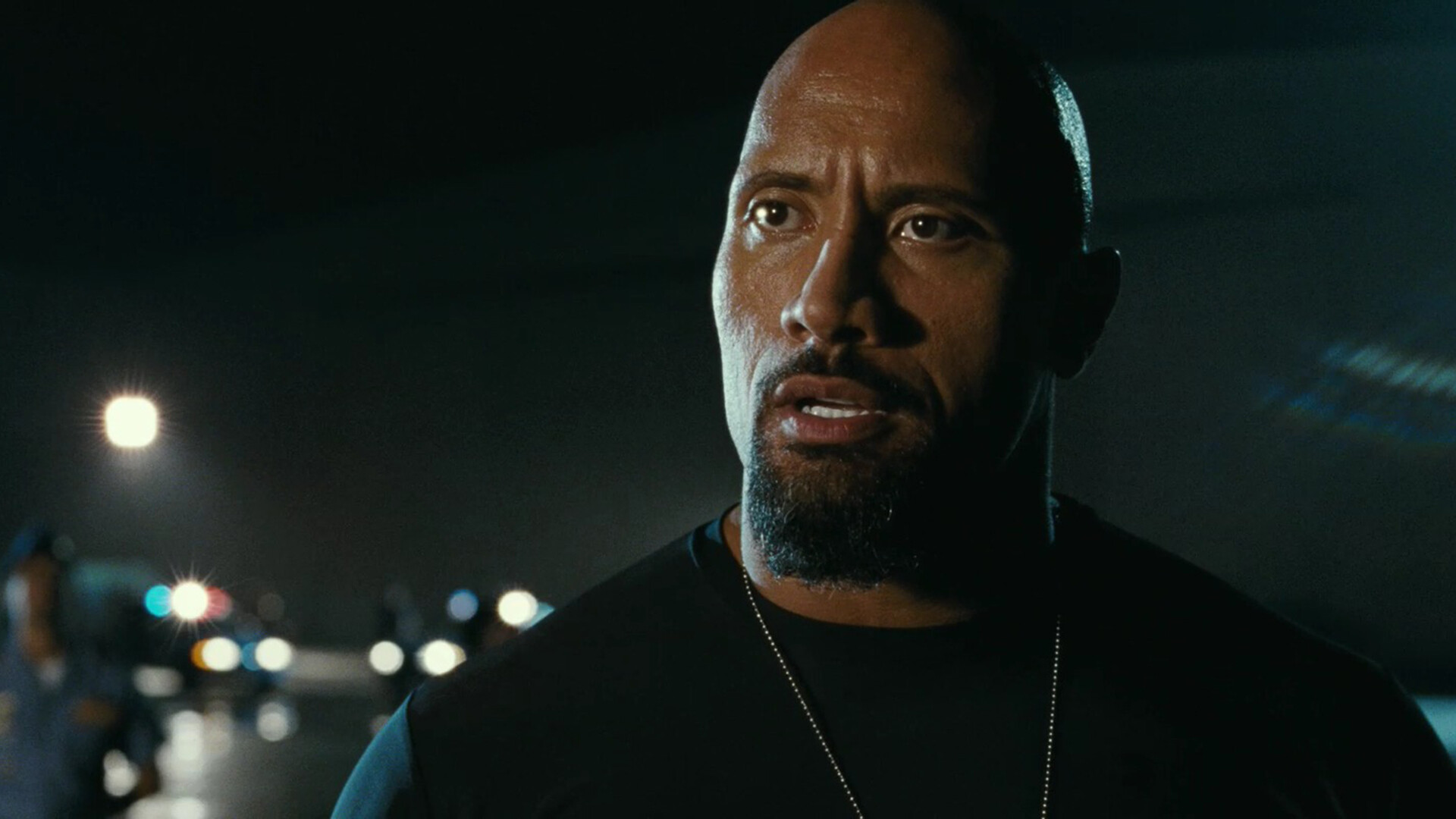 Dwayne Johnson: Lucas "Luke" Hobbs, a United States Diplomatic Security Service agent and bounty hunter. 1920x1080 Full HD Background.