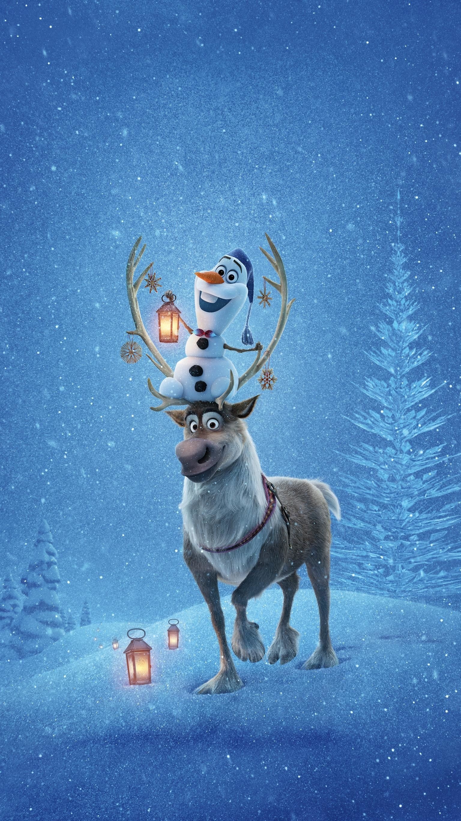 Sven, Olaf iPhone wallpapers, 1540x2740 HD Phone