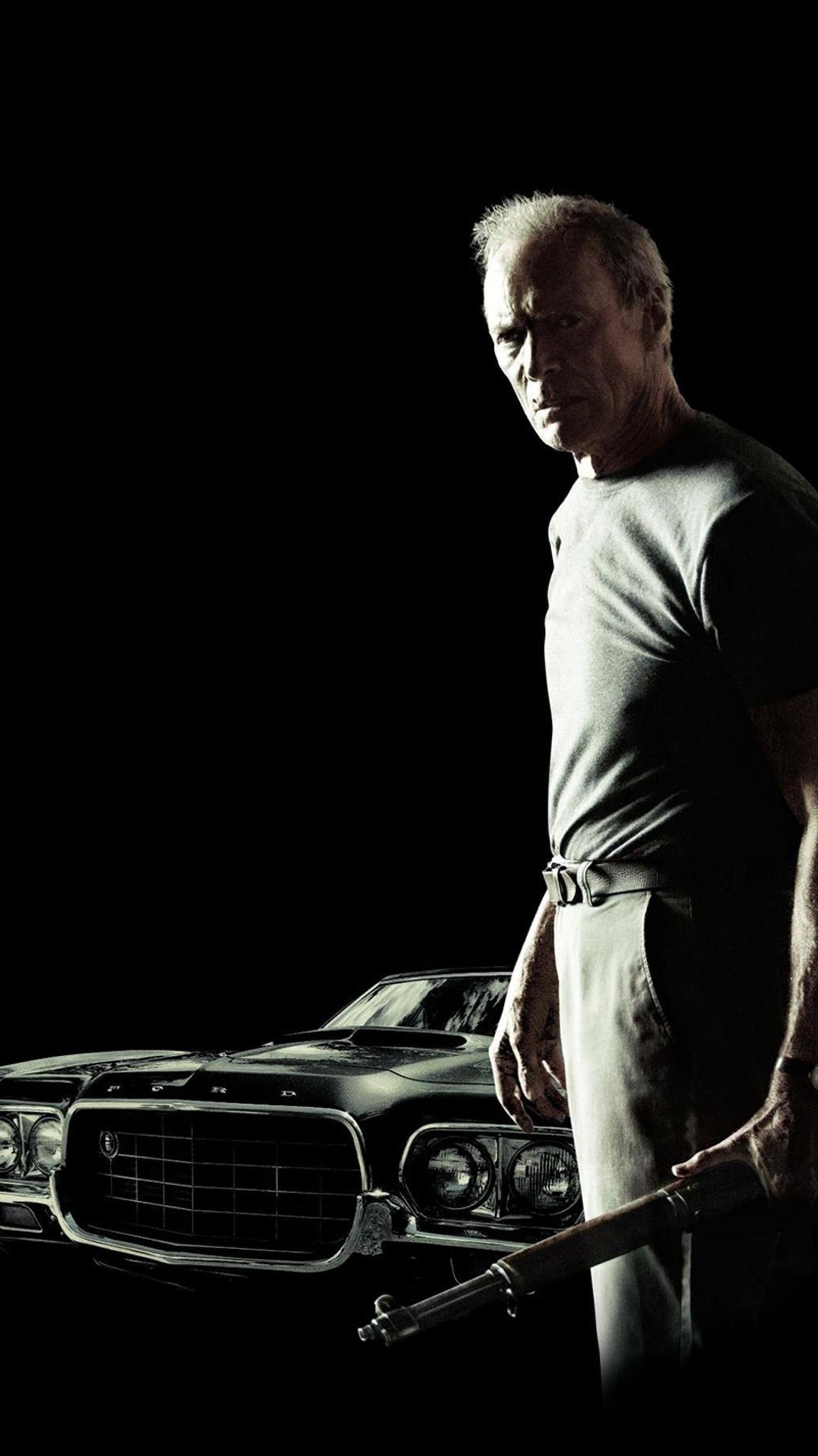 Clint Eastwood: Gran Torino, American Drama Film, Story By	Dave Johannson And Nick Schenk, 2008. 1540x2740 HD Background.