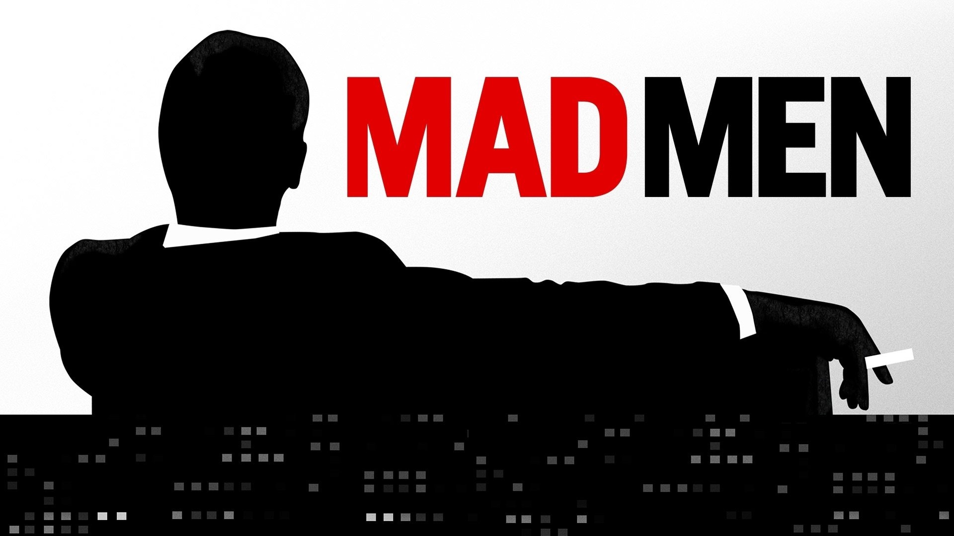 Mad Men (TV Series): Minimalistic, An iconic silhouette, Tragic Hero. 1920x1080 Full HD Background.
