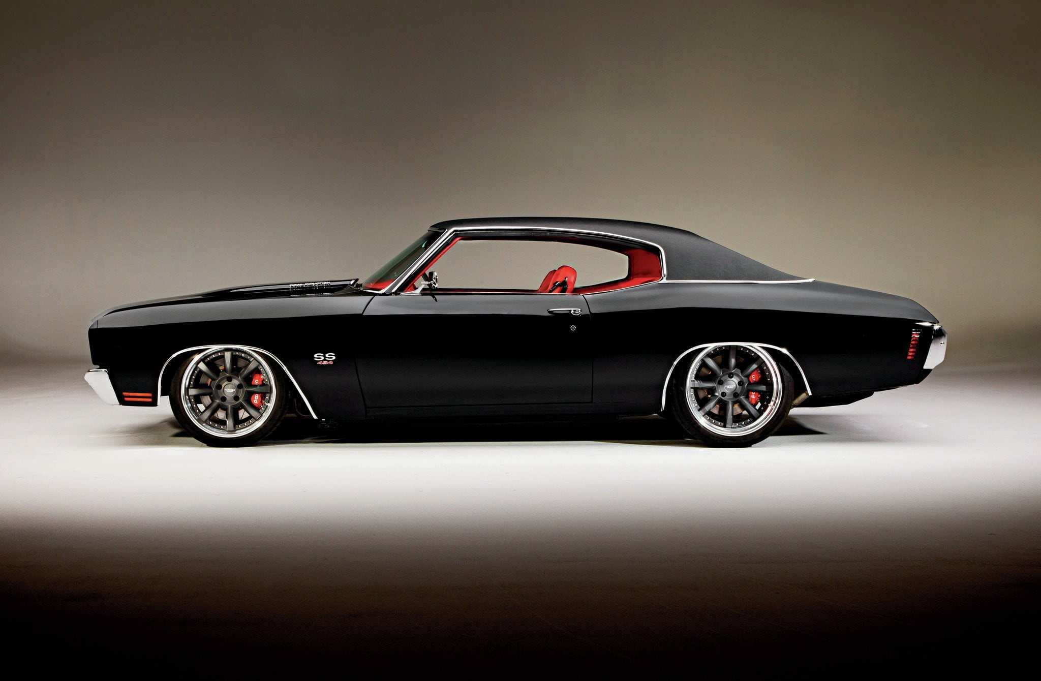 Black muscle Chevelle, American car nostalgia, Hd Chevrolet depiction, Road dominance, 2050x1340 HD Desktop