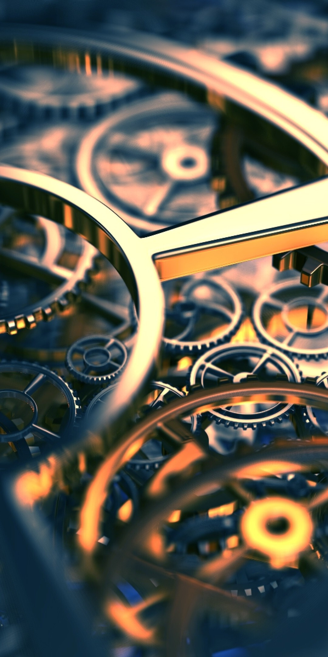 Gear: Mechanic device, Steampunk, A wheel having pointed parts around the edge. 1080x2160 HD Wallpaper.