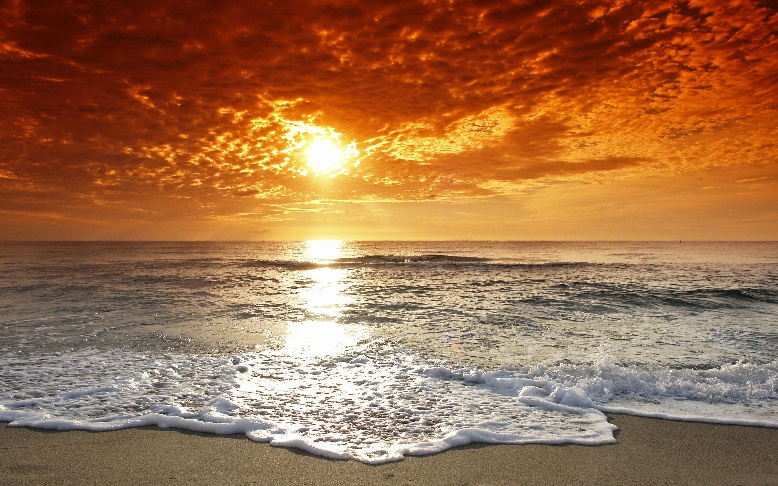 Ocean Landscape, Sun And Beach, 2560x1600 HD Desktop