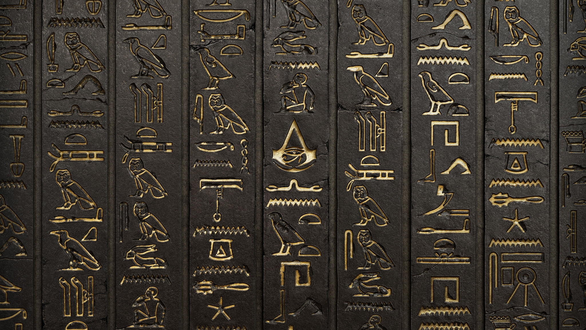 Hieroglyphics, Ancient Egyptian writing, Architectural elements, Mysterious symbols, 2050x1160 HD Desktop