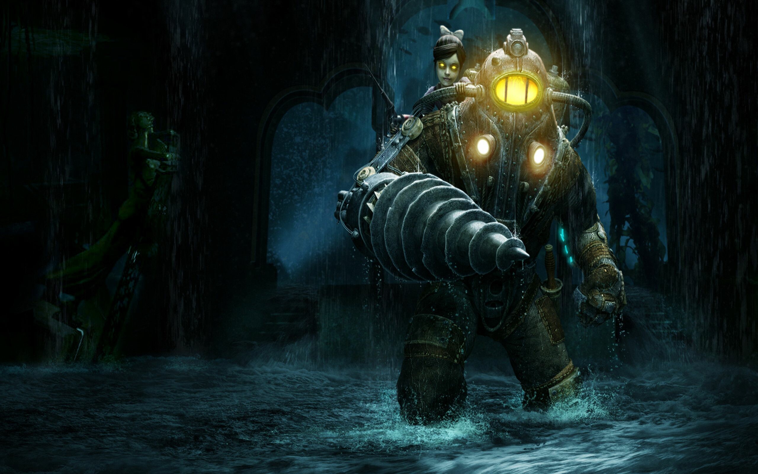 BioShock: A first-person shooter video game developed by 2K Marin. 2560x1600 HD Wallpaper.