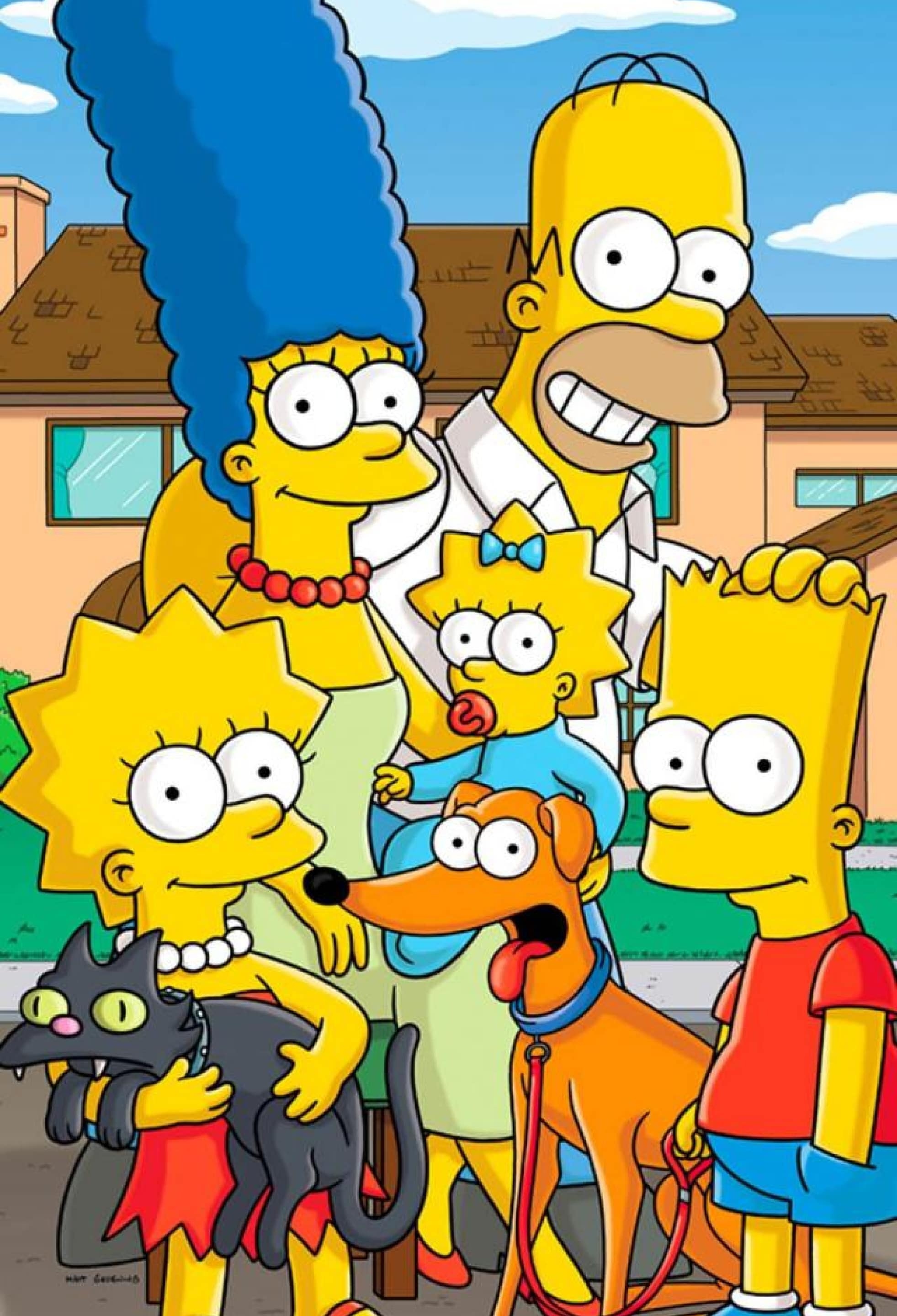 Simpsons family wallpapers, Animated characters, 1970x2880 HD Phone