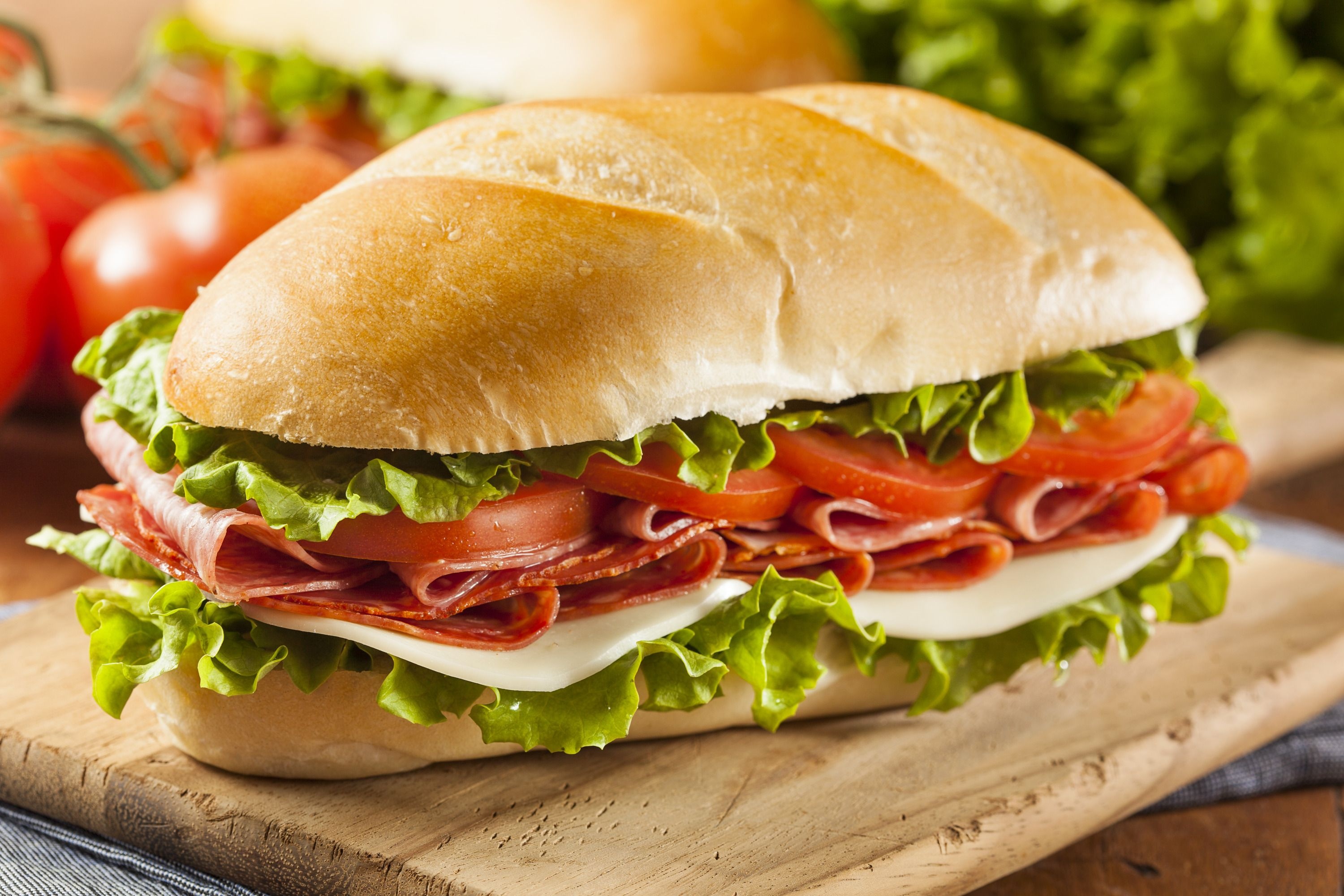 Sandwich: Taken to work, school, or picnics to be eaten as part of a packed lunch. 3000x2000 HD Background.