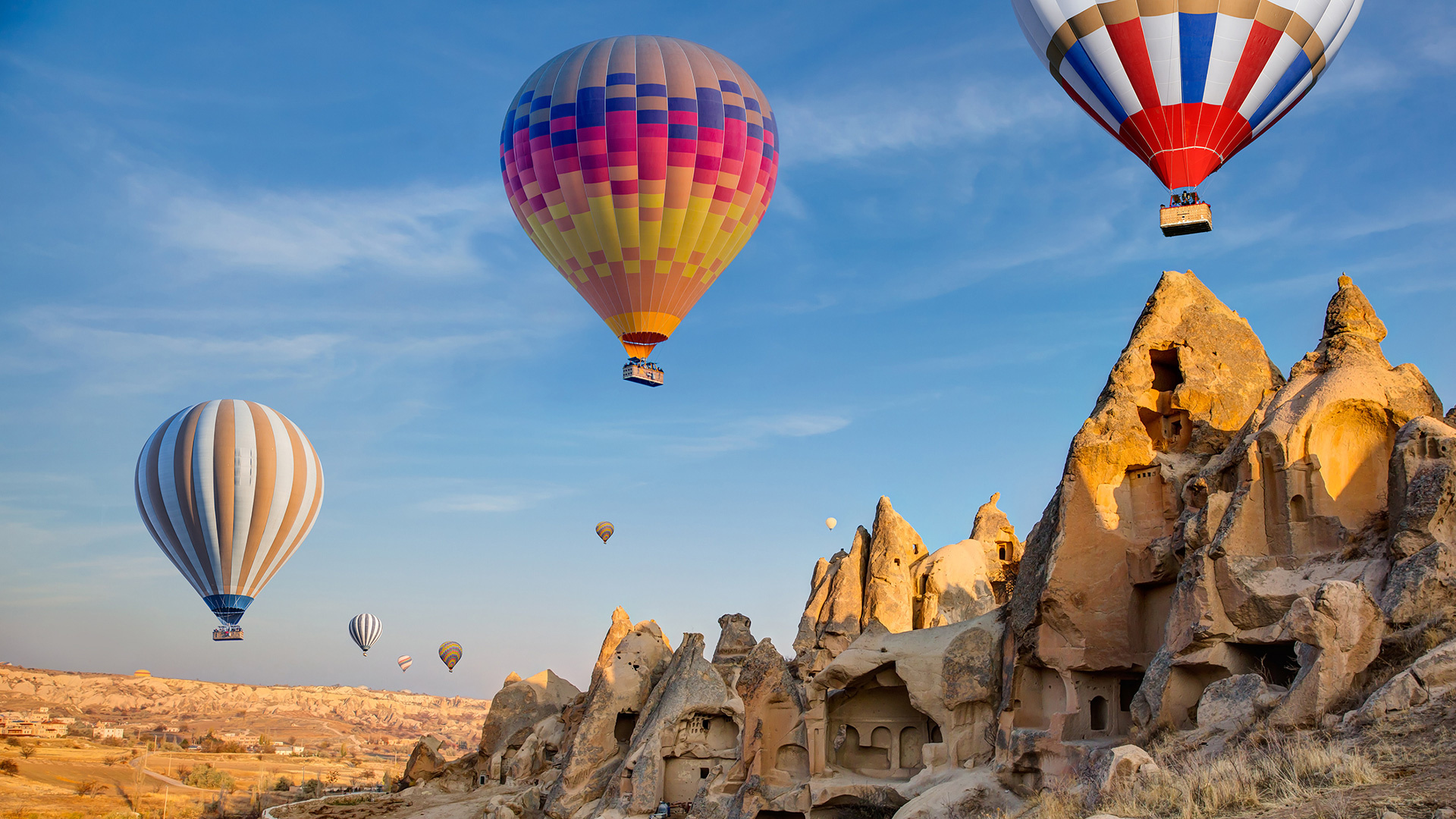 Cappadocia, Hot air balloon tour, 1920x1080 Full HD Desktop