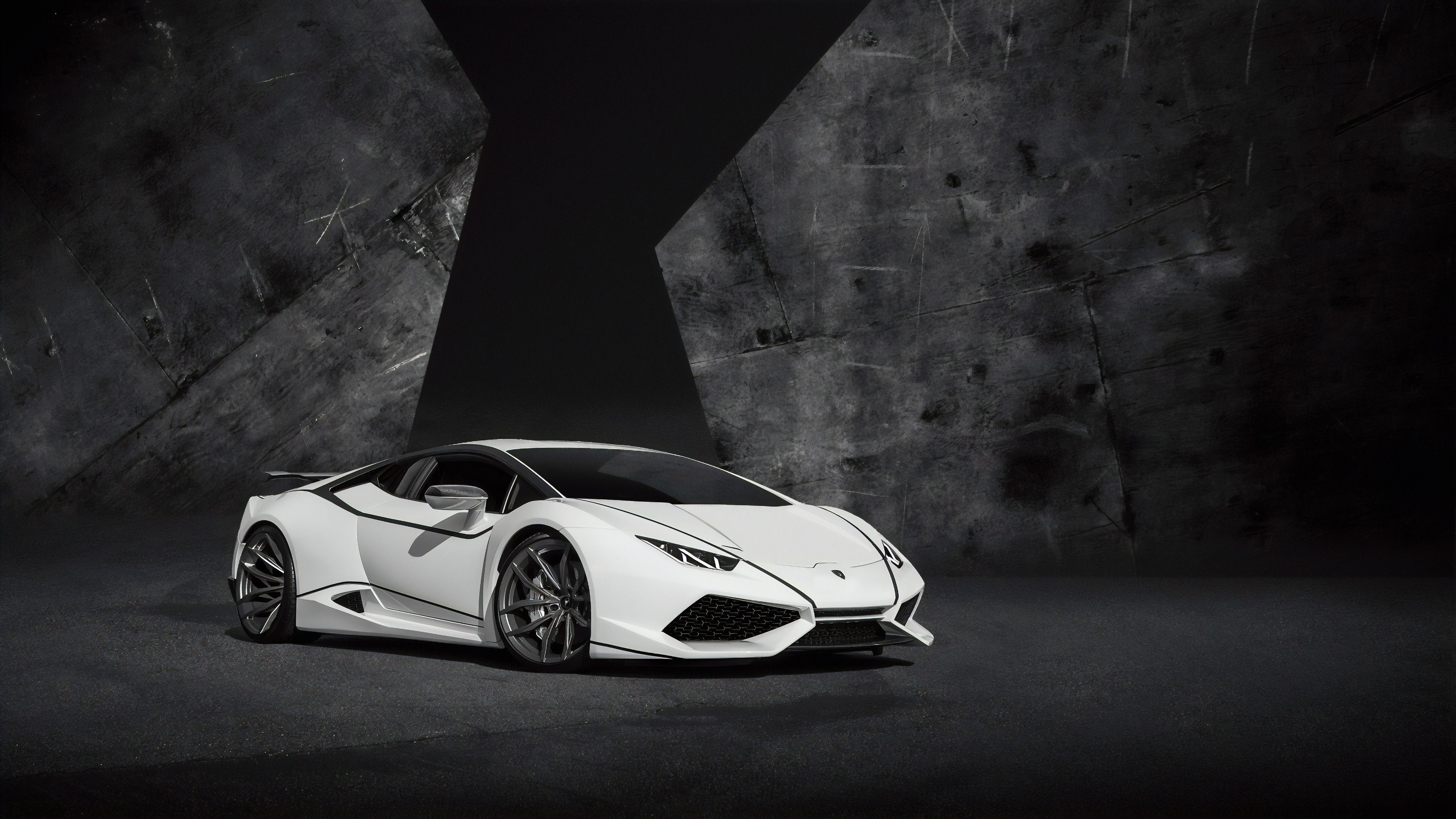 Lamborghini Aventador White, High-definition wallpaper, Elegant design, Luxury car, 3840x2160 4K Desktop