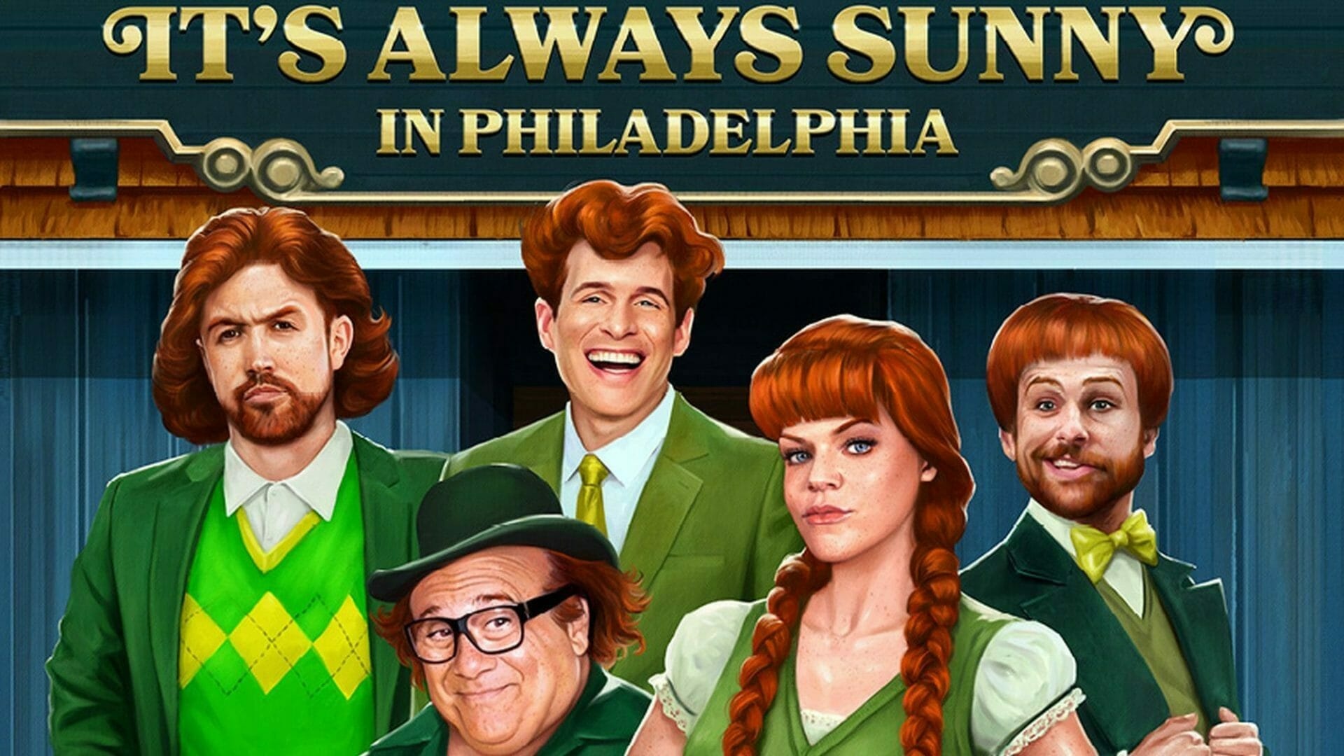 It's Always Sunny in Philadelphia (TV Series): The fifteenth season, Next day availability on FX on Hulu and FXNOW, Eight episodes. 1920x1080 Full HD Background.