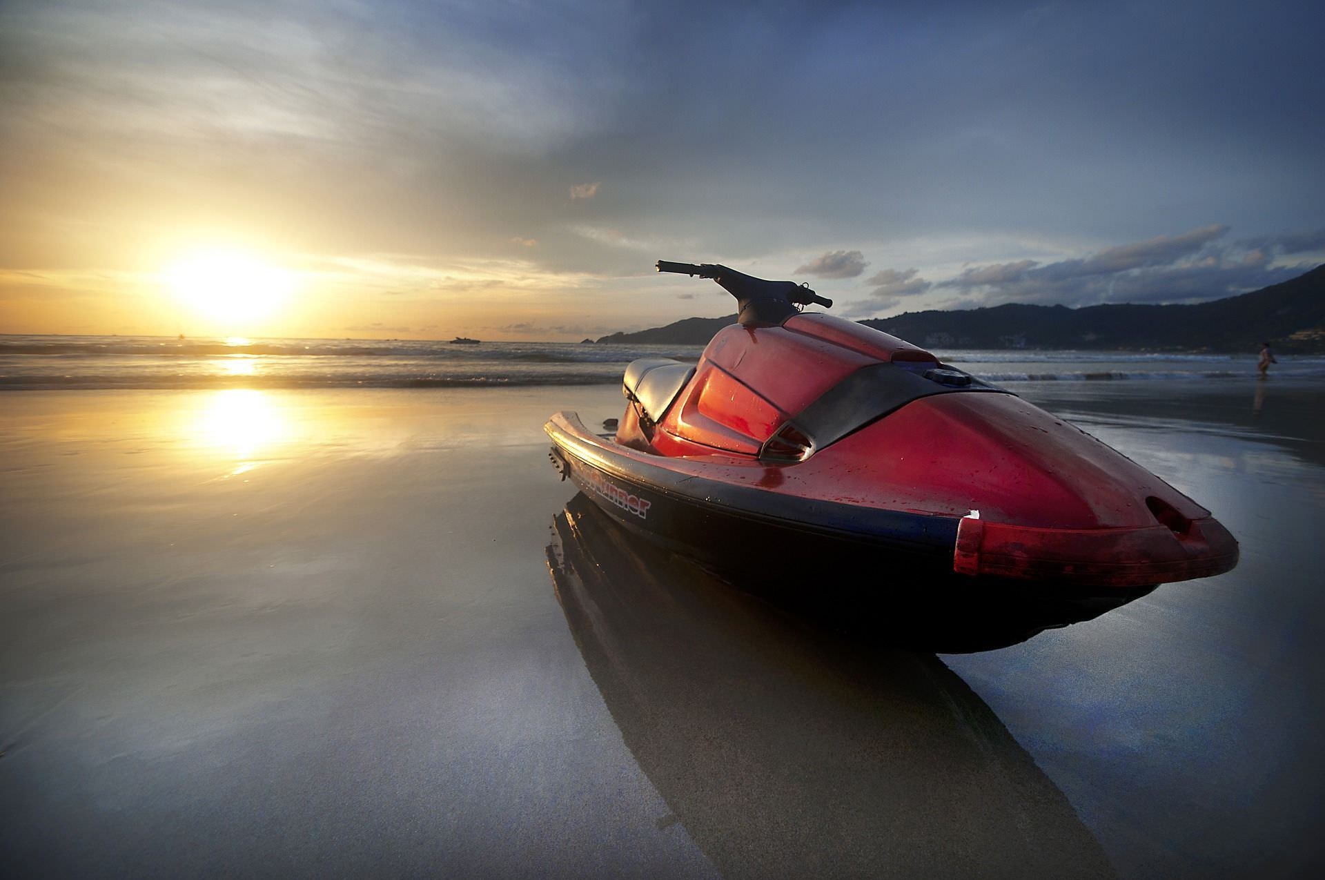 Jet Ski: One of the most recreational vehicles, Outdoor vacation activity. 1920x1280 HD Background.