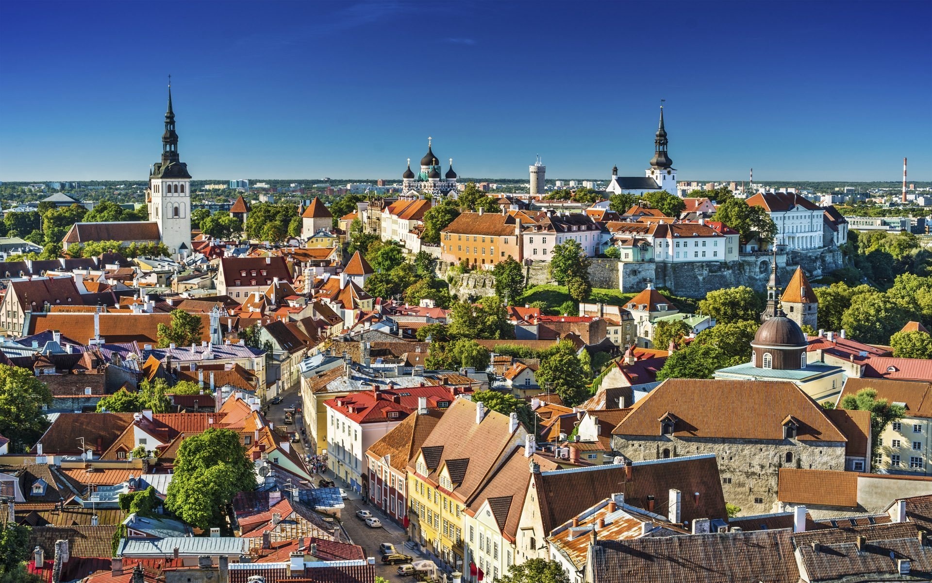 Tallinn (Estonia), Download wallpapers, Capital skyline, High-quality pictures, 1920x1200 HD Desktop