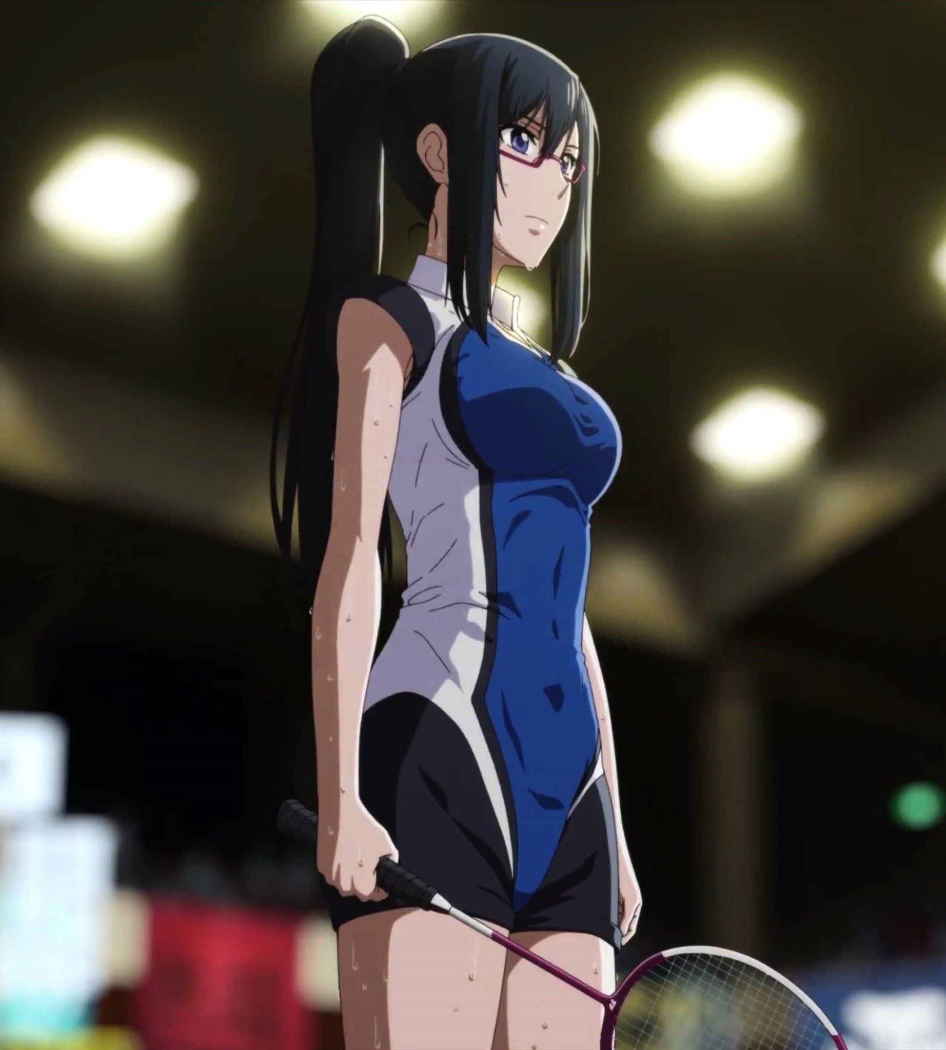 Hanebado! (Anime): Sporting world of badminton, Uchika Hanesaki, Reigning champion. 1850x2050 HD Background.