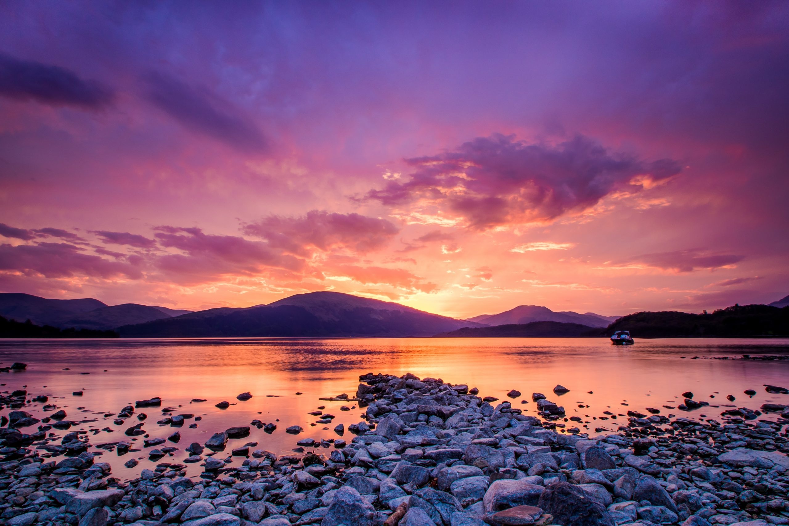Loch Lomond, Ian Barsby, Sunset UCC, 2560x1710 HD Desktop