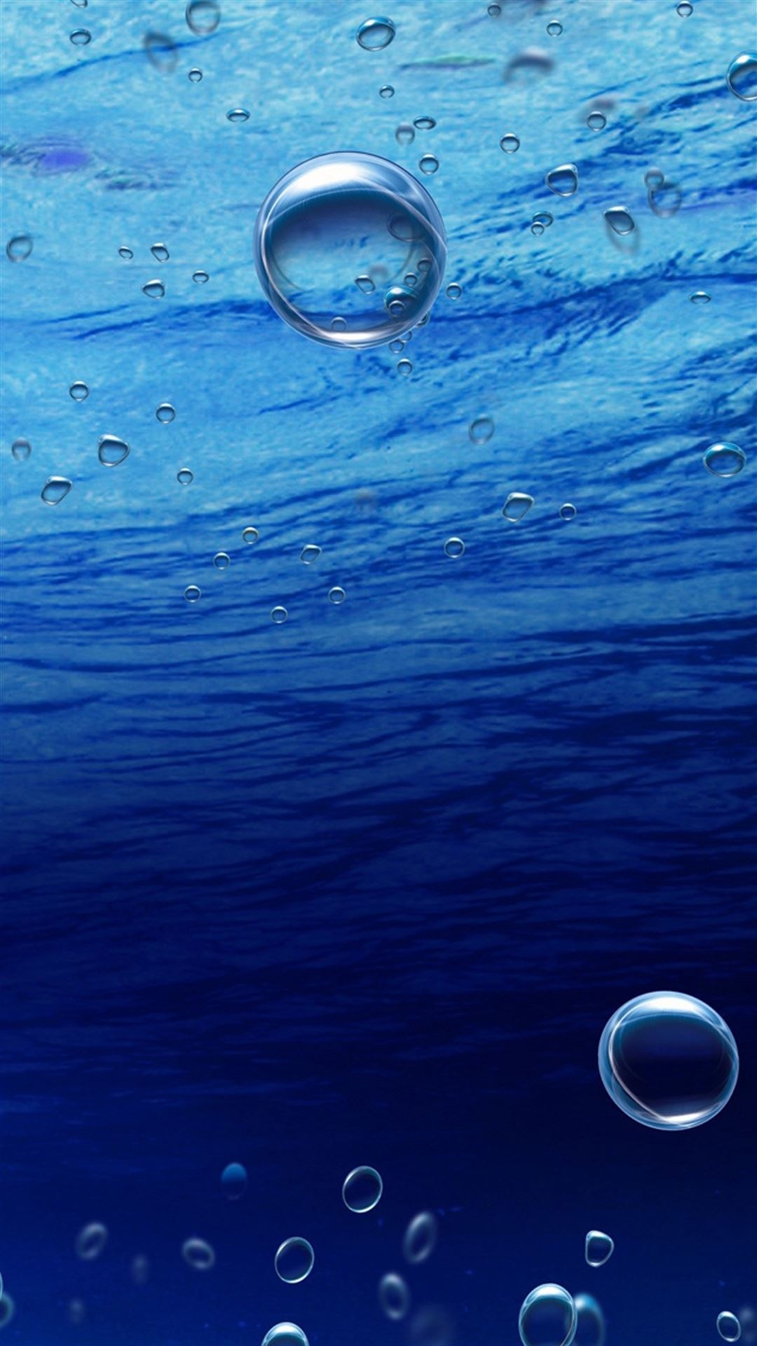 Underwater effervescence, Ocean bubbles iPhone, Submarine backdrop, Aquatic sphere close-up, Deep-sea visuals, 1080x1920 Full HD Handy