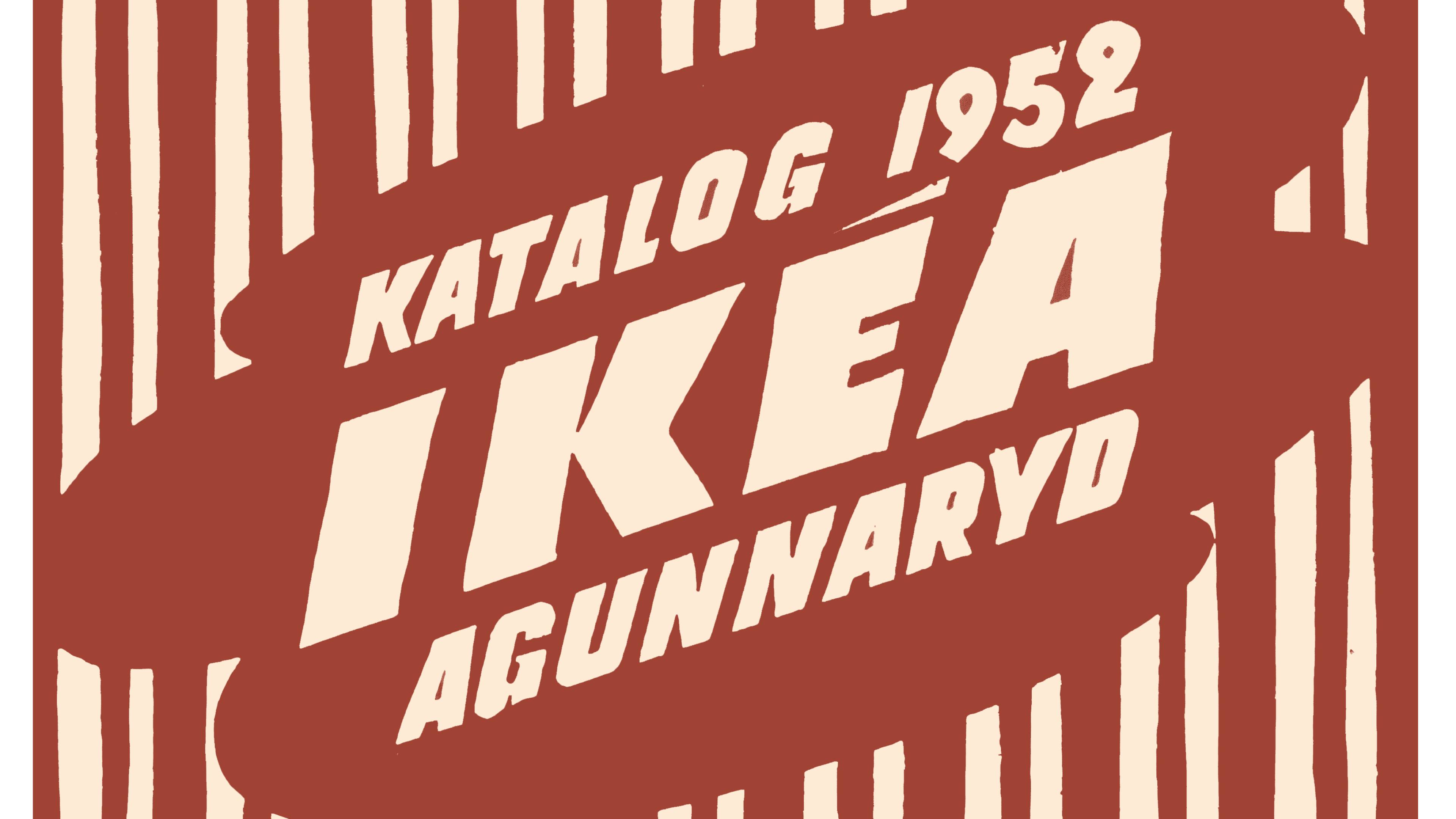 Ikea: One of the best-known home furniture companies in the world, 1951-1952 logo. 3840x2160 4K Background.