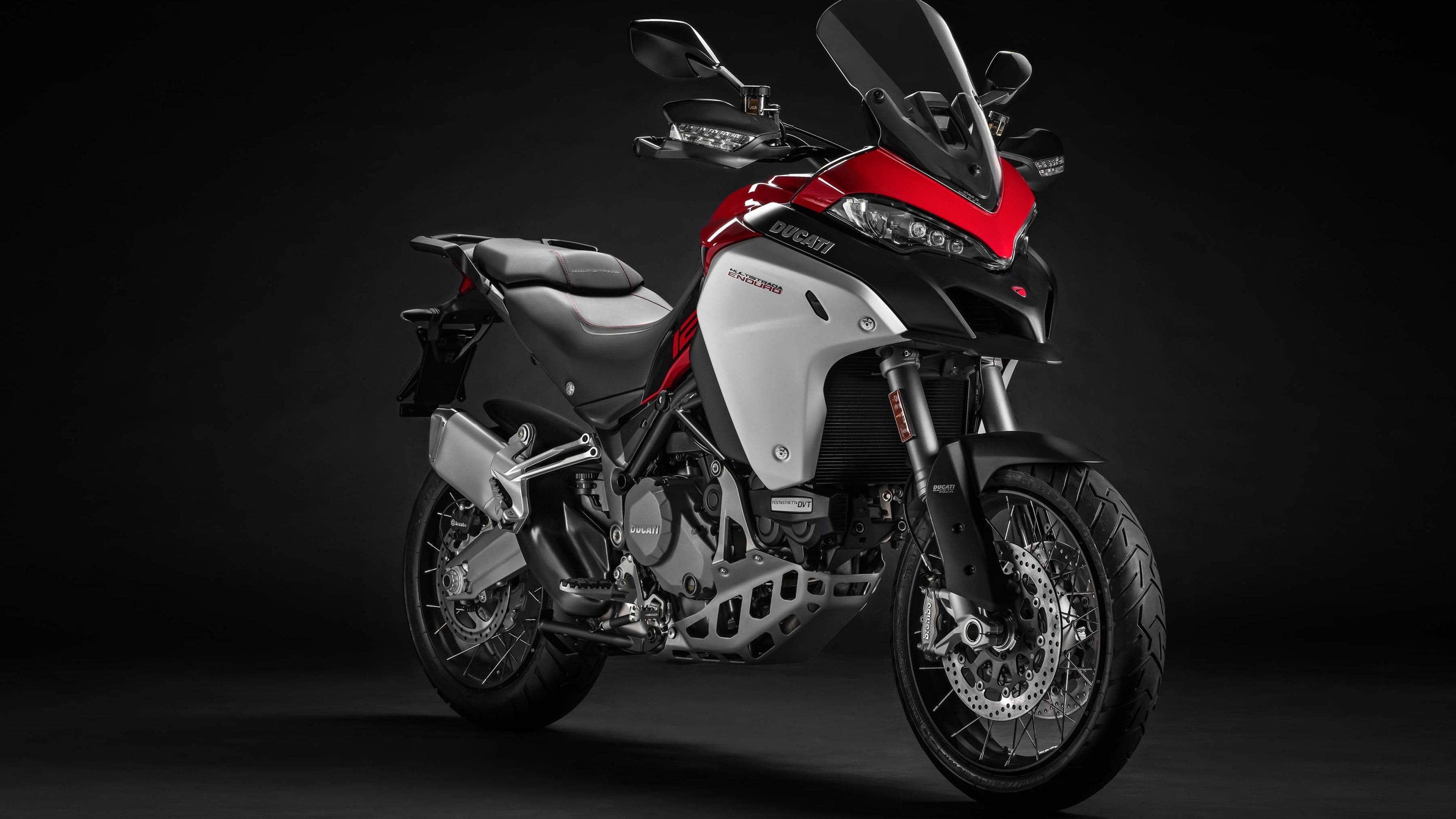 Ducati Multistrada 1260 Enduro, Adventure touring, 2019 model, High-resolution wallpaper, 3840x2160 4K Desktop