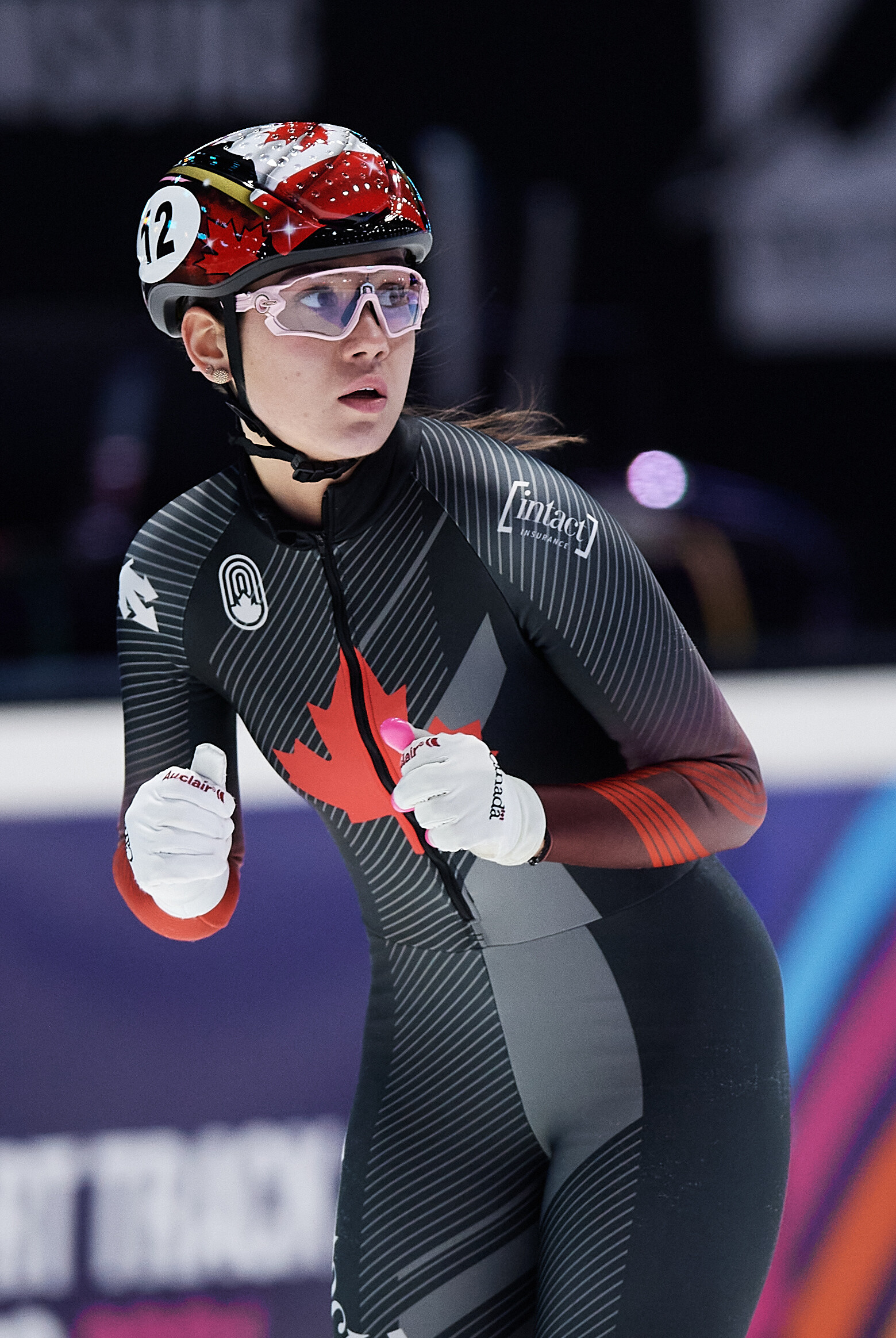 Courtney Sarault, Elite skater, Finely honed technique, Medaling ambitions, 1560x2330 HD Phone