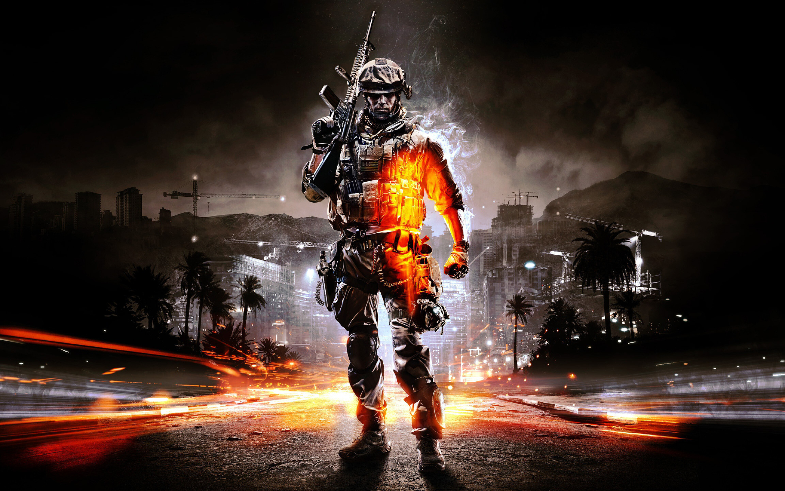 Battlefield 3: FPS, Players step into the role of the elite U.S. Marines. 2560x1600 HD Background.
