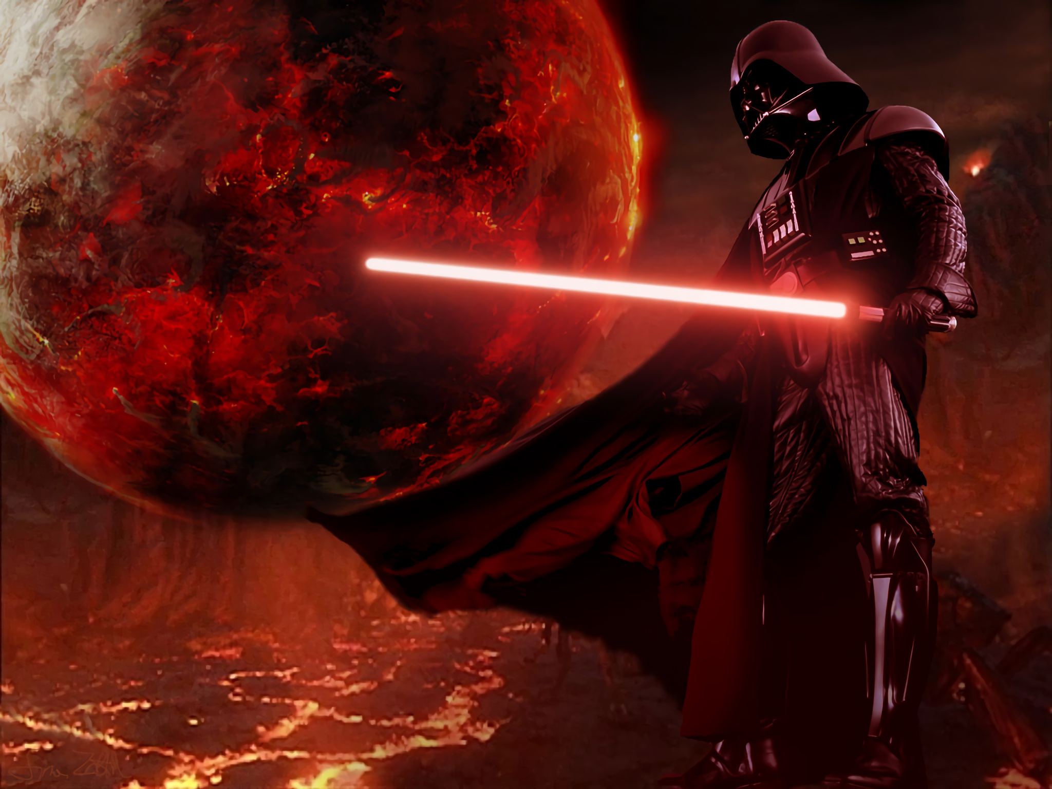 Sith: An order of Force-sensitive beings who use the dark side of the Force. 2050x1540 HD Wallpaper.