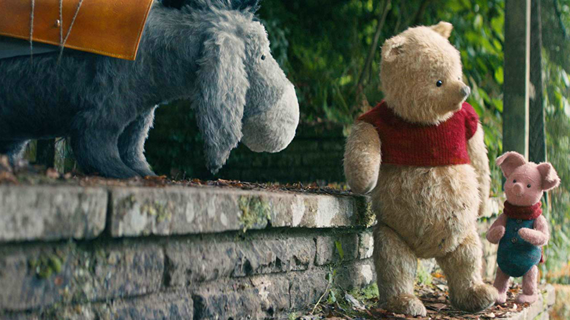 Christopher Robin (Movie): Winnie the Pooh adaptation, Animated characters, Live-action settings. 1920x1080 Full HD Wallpaper.