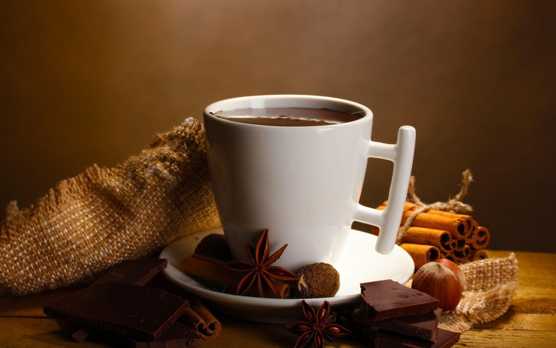 Coffee and chocolate, Rich indulgence, Decadent combination, Stimulating aroma, 1920x1200 HD Desktop