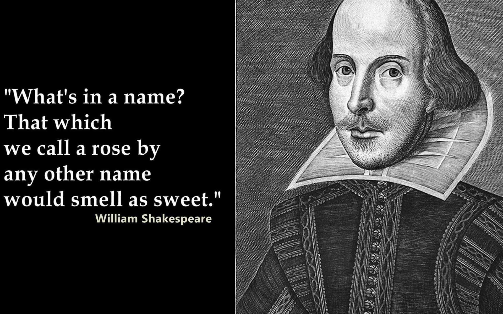 William Shakespeare, Name quotes, Wallpaper, Baltana, 1920x1200 HD Desktop
