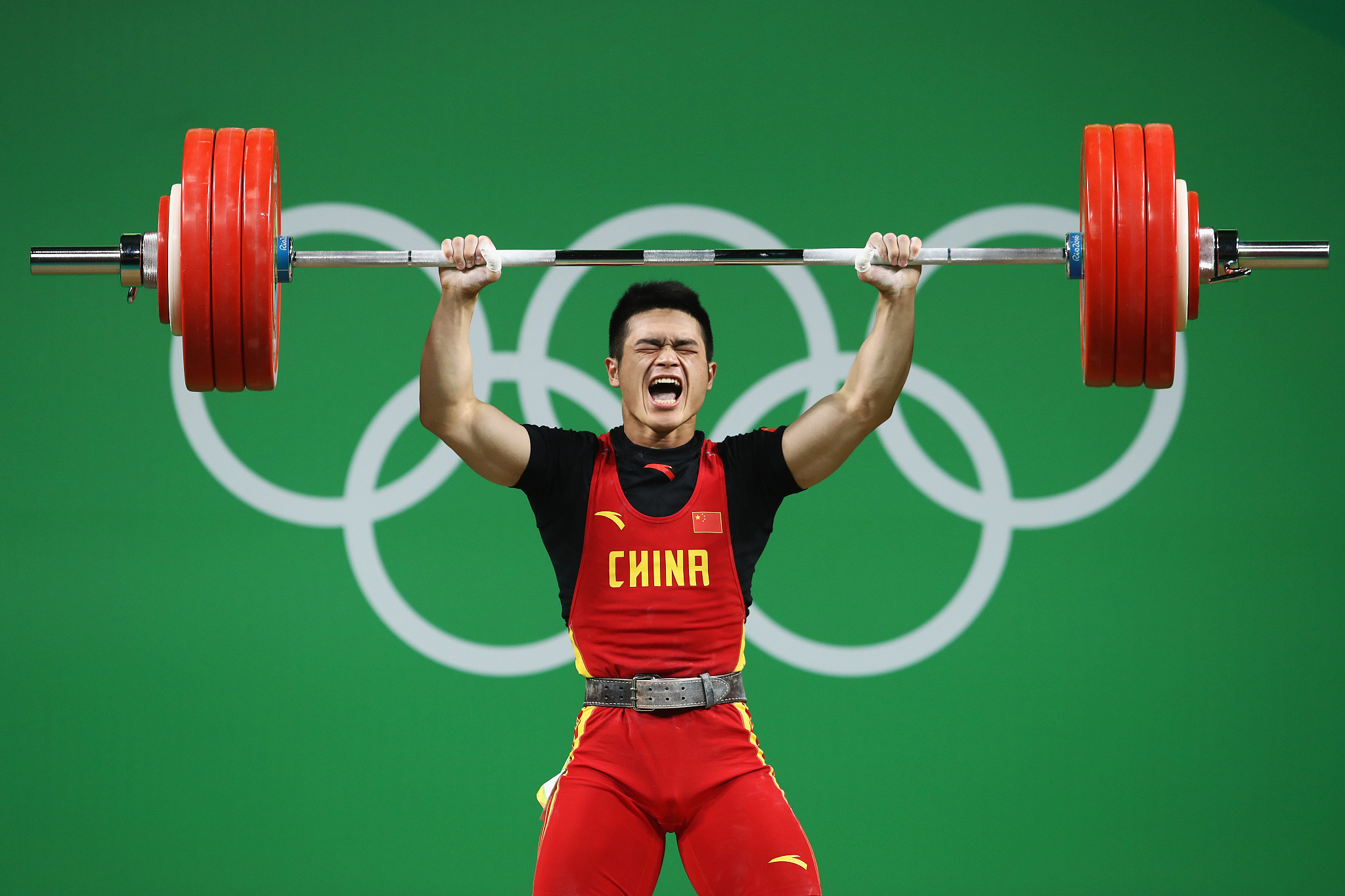 Weightlifting: Chinese powerlifter, Tokyo Olympics, Barbell lifting. 2050x1370 HD Wallpaper.