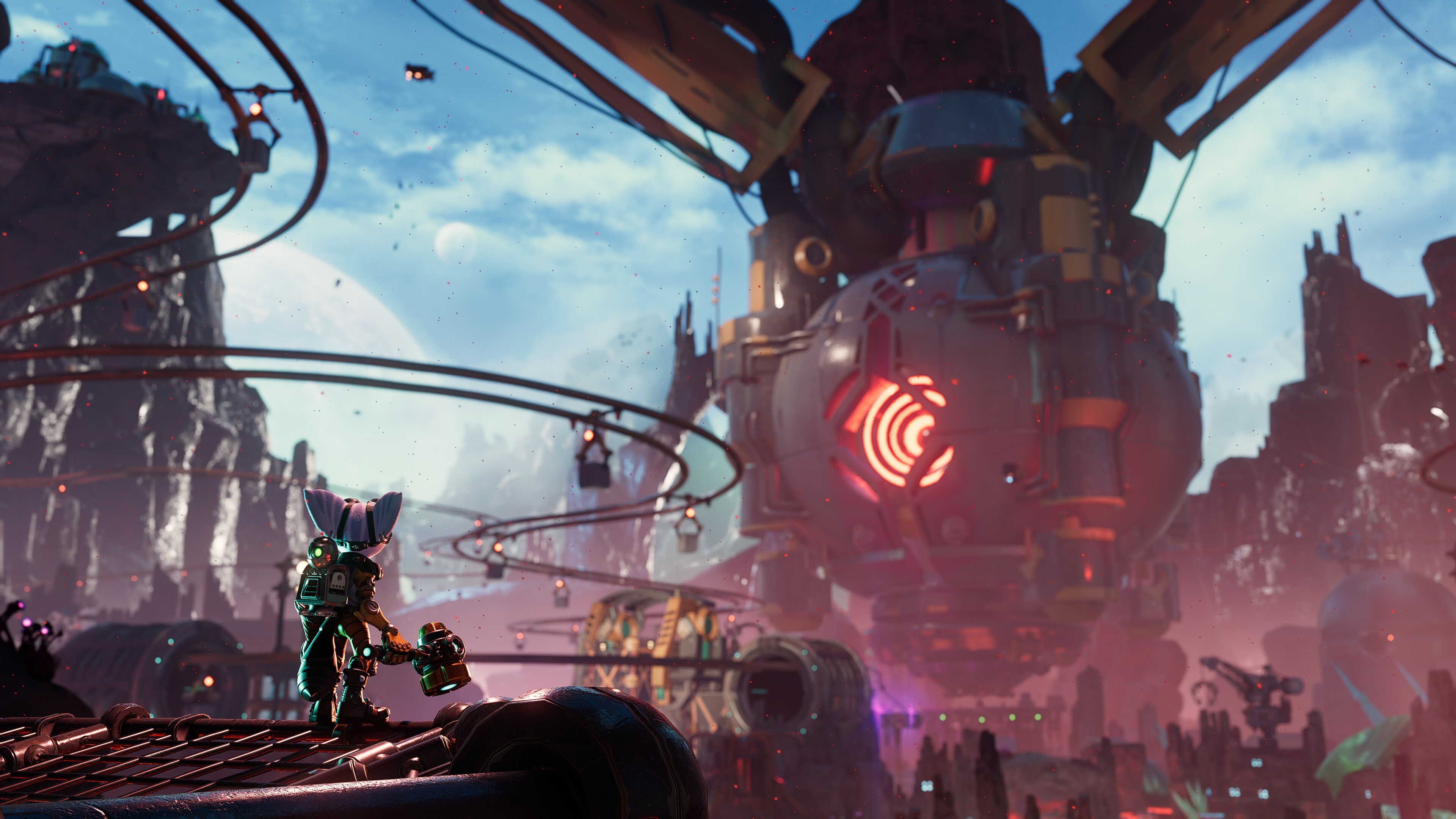 Ratchet and Clank: Rift Apart: A 2021 platform game, Announced in June 2020 and was released on June 11, 2021. 3840x2160 4K Wallpaper.