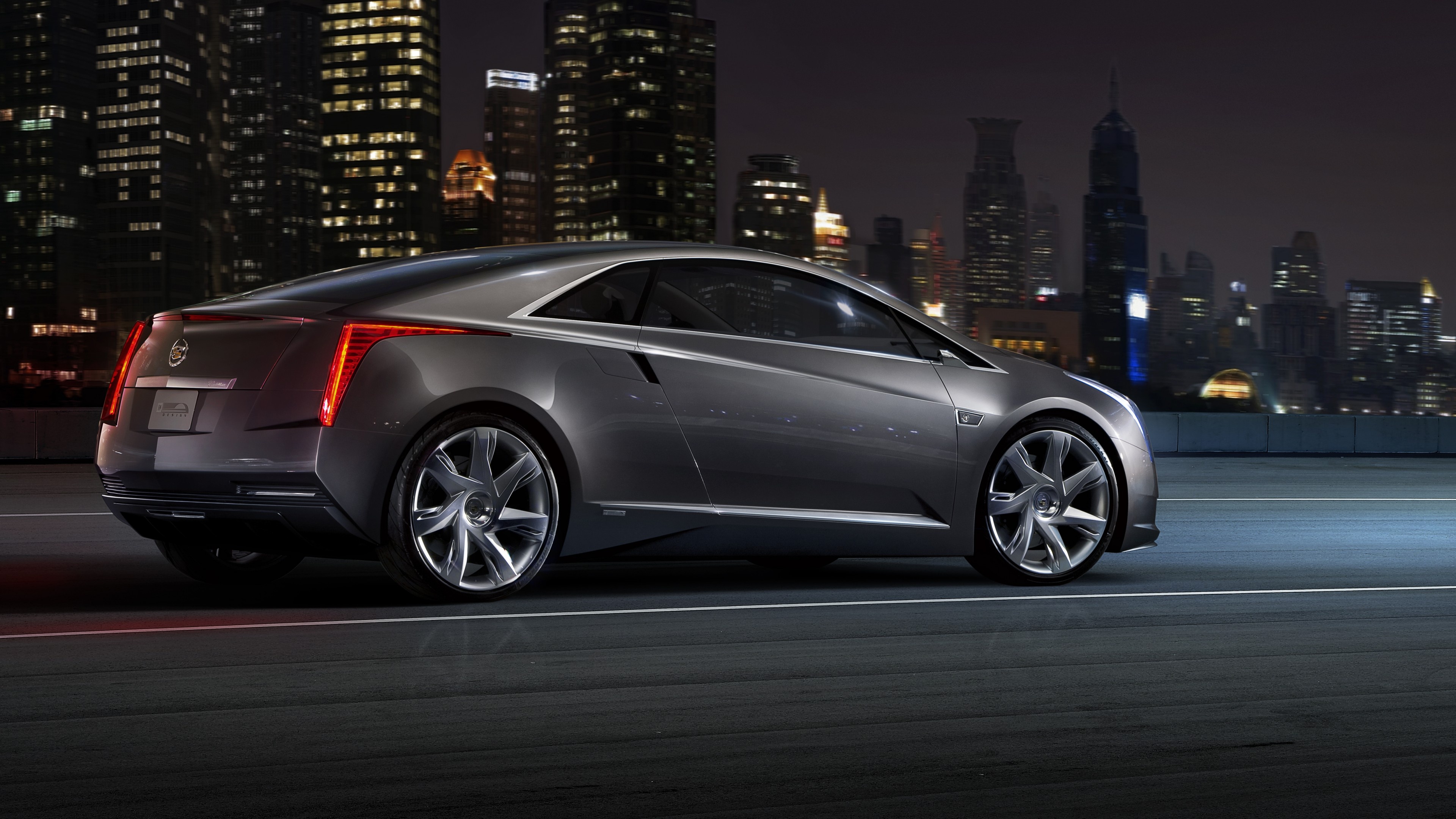 Cadillac Converj Hybrid Concept, Luxury cars, Silver side, 3840x2160 4K Desktop