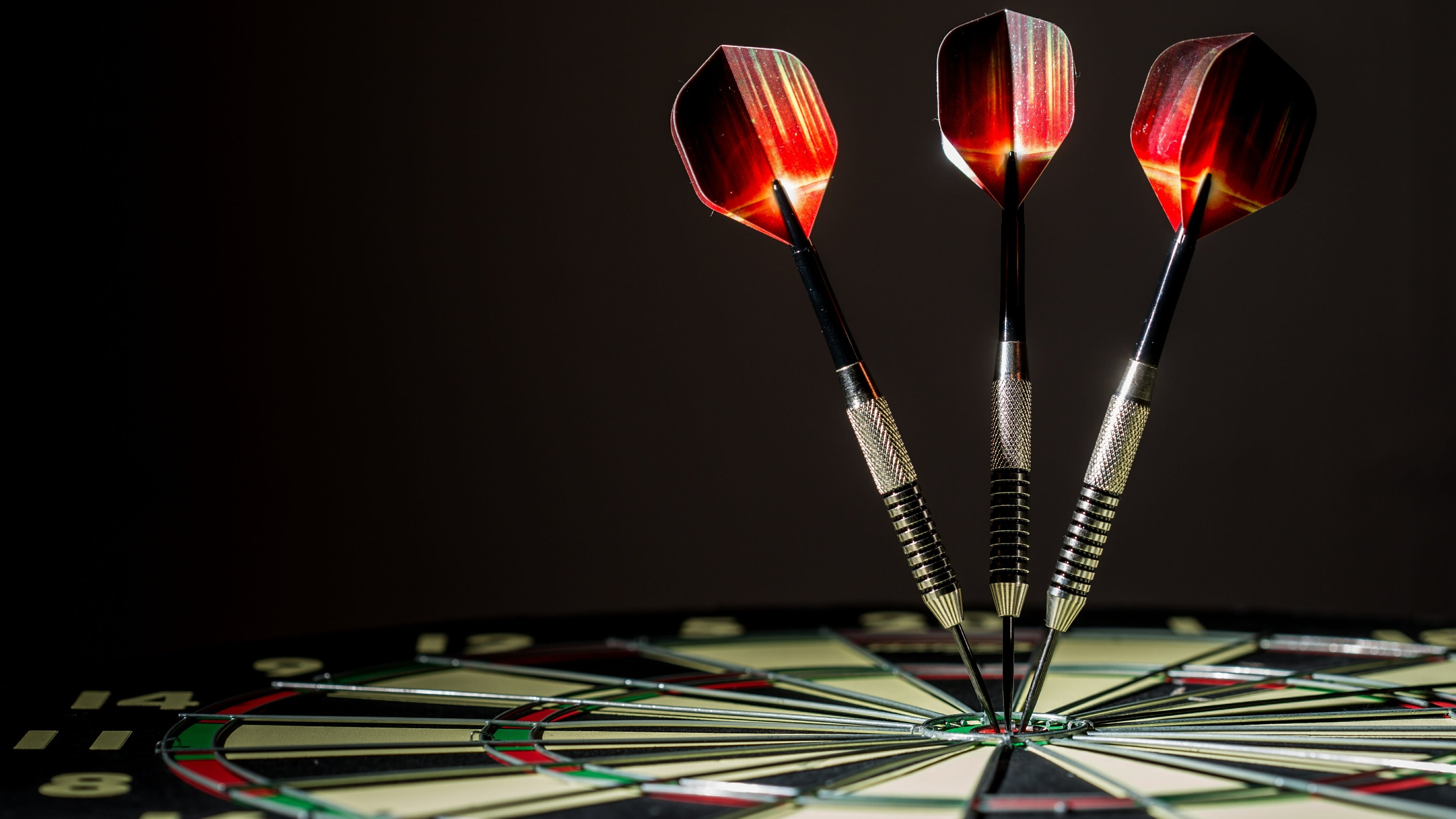 Darts: Points, Two common lengths, 32 and 41 mm, Dart-throwing. 3840x2160 4K Wallpaper.