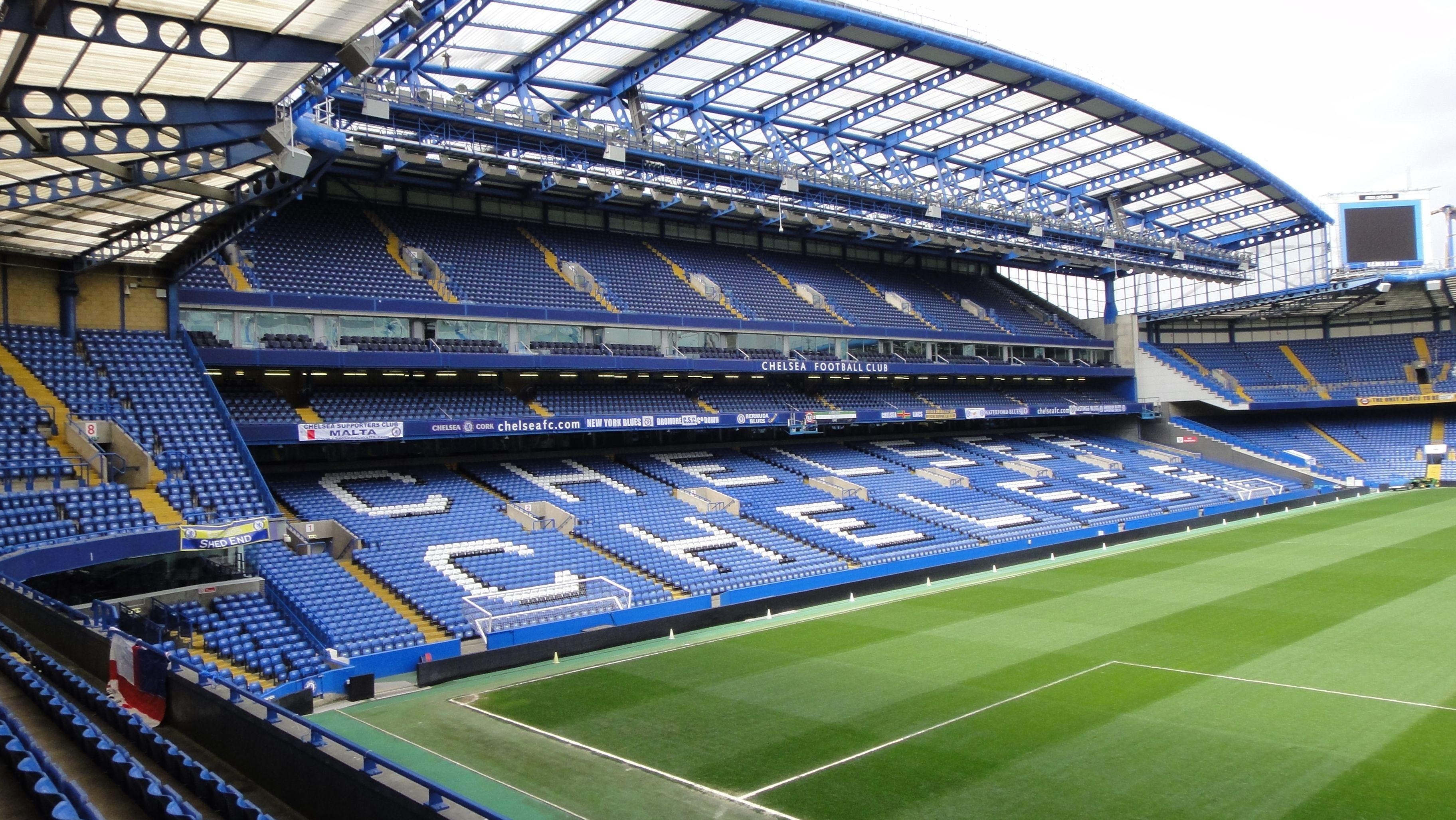 Chelsea: Stamford Bridge, A football stadium in Fulham, Home ground. 3650x2060 HD Wallpaper.
