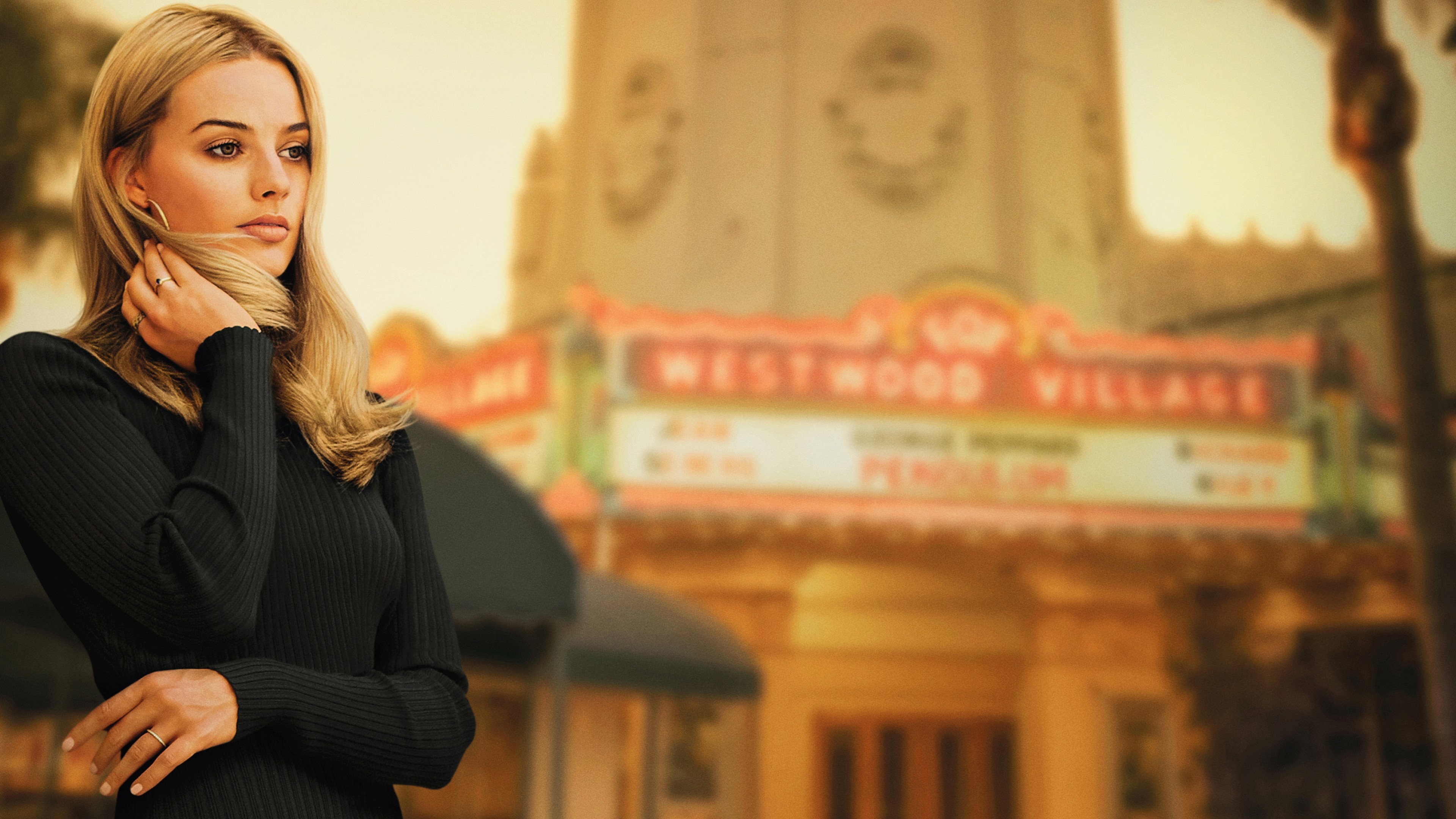 Margot Robbie: Once Upon a Time in Hollywood, Sharon Tate. 3840x2160 4K Background.