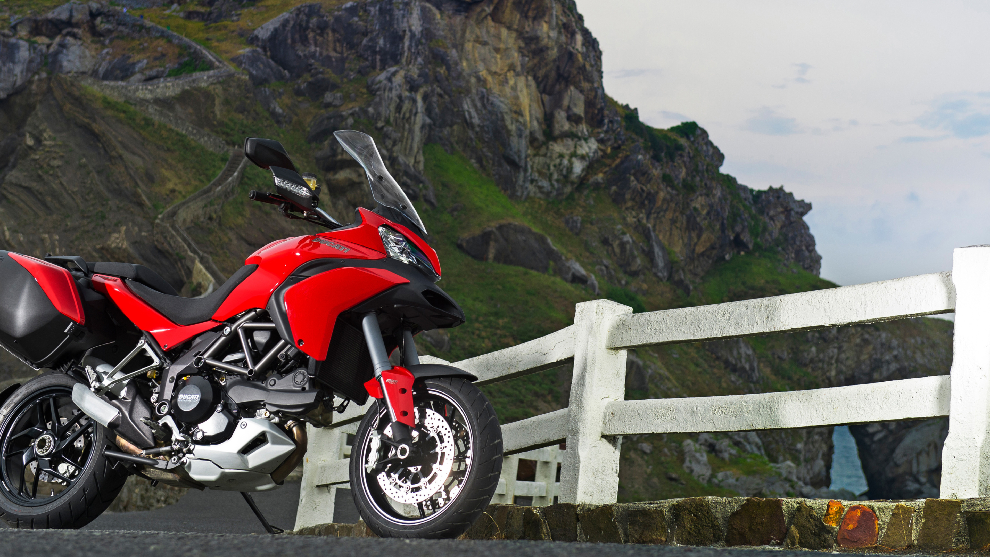 Ducati Multistrada V2, Auto thrill, Touring motorcycle, Ultra HD, 3840x2160 4K Desktop