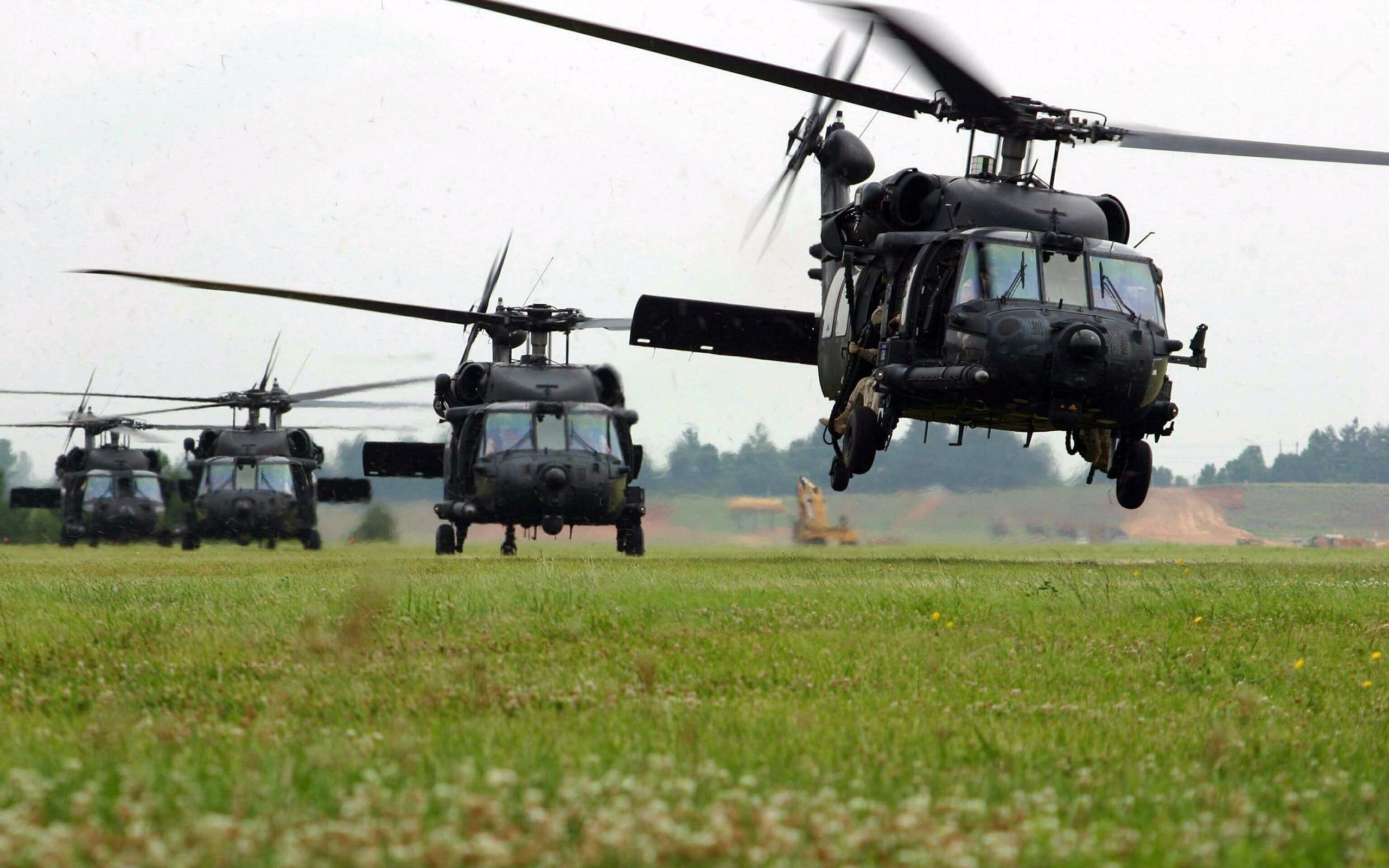 Black Hawk helicopter, US Army, High definition, Military firepower, 2560x1600 HD Desktop