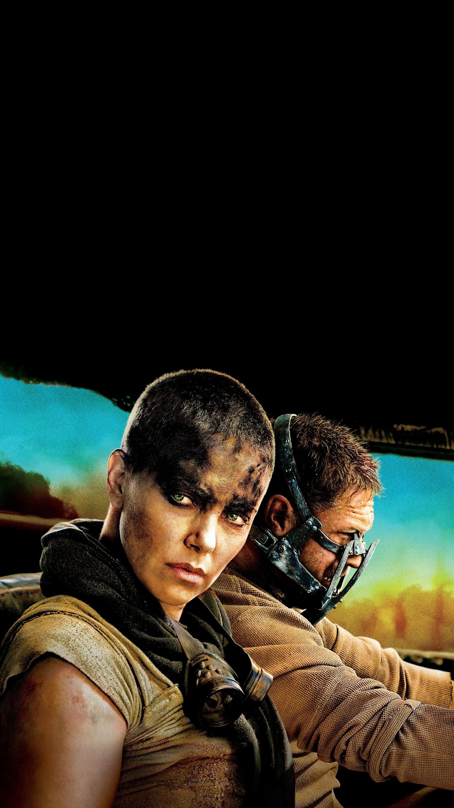 Mad Max: Imperator Furiosa, A fictional character in the 2015 film MM: Fury Road. 1540x2740 HD Background.