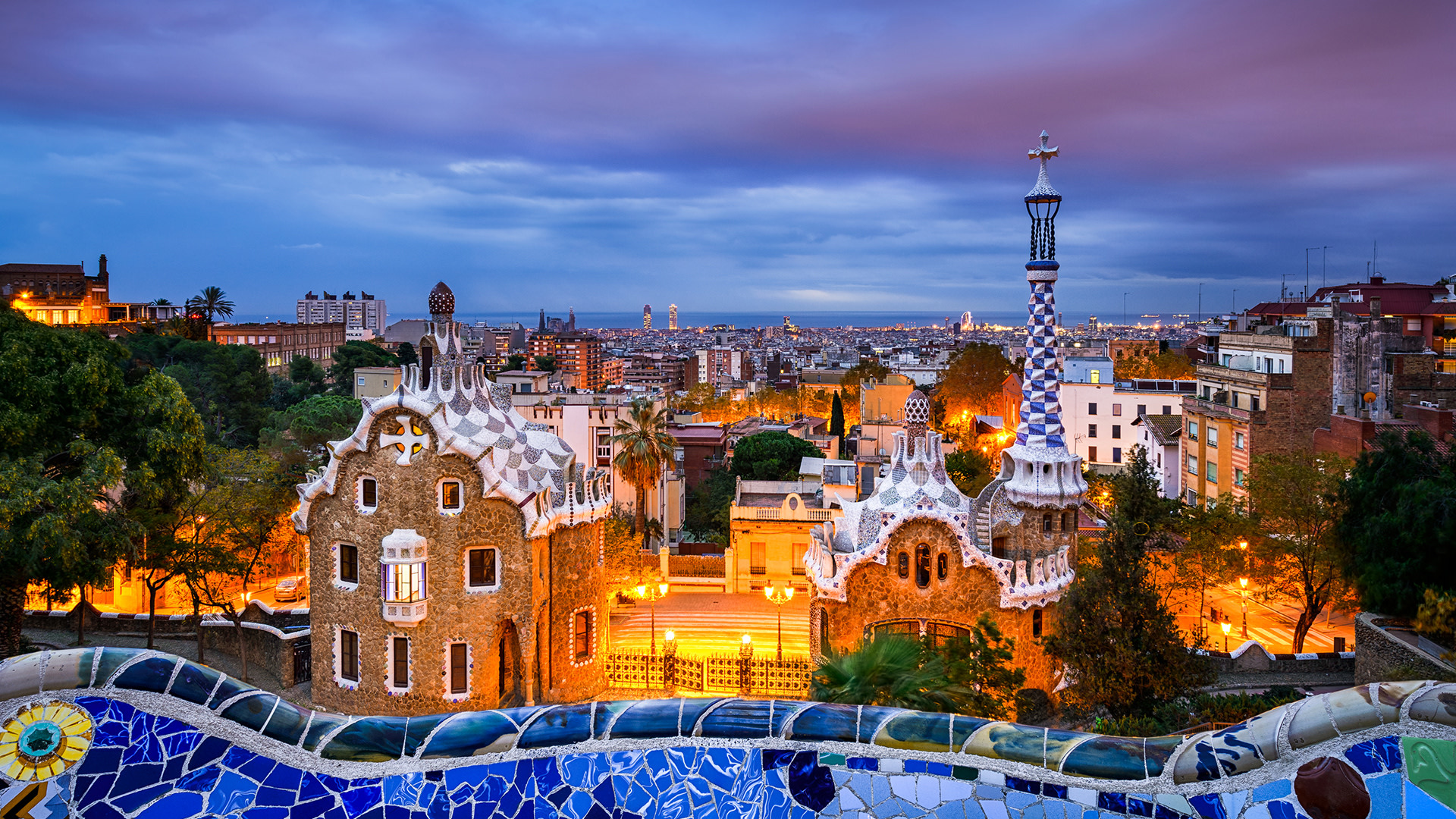 Parc Guell, Barcelona attractions, Things to do, Activities, 1920x1080 Full HD Desktop