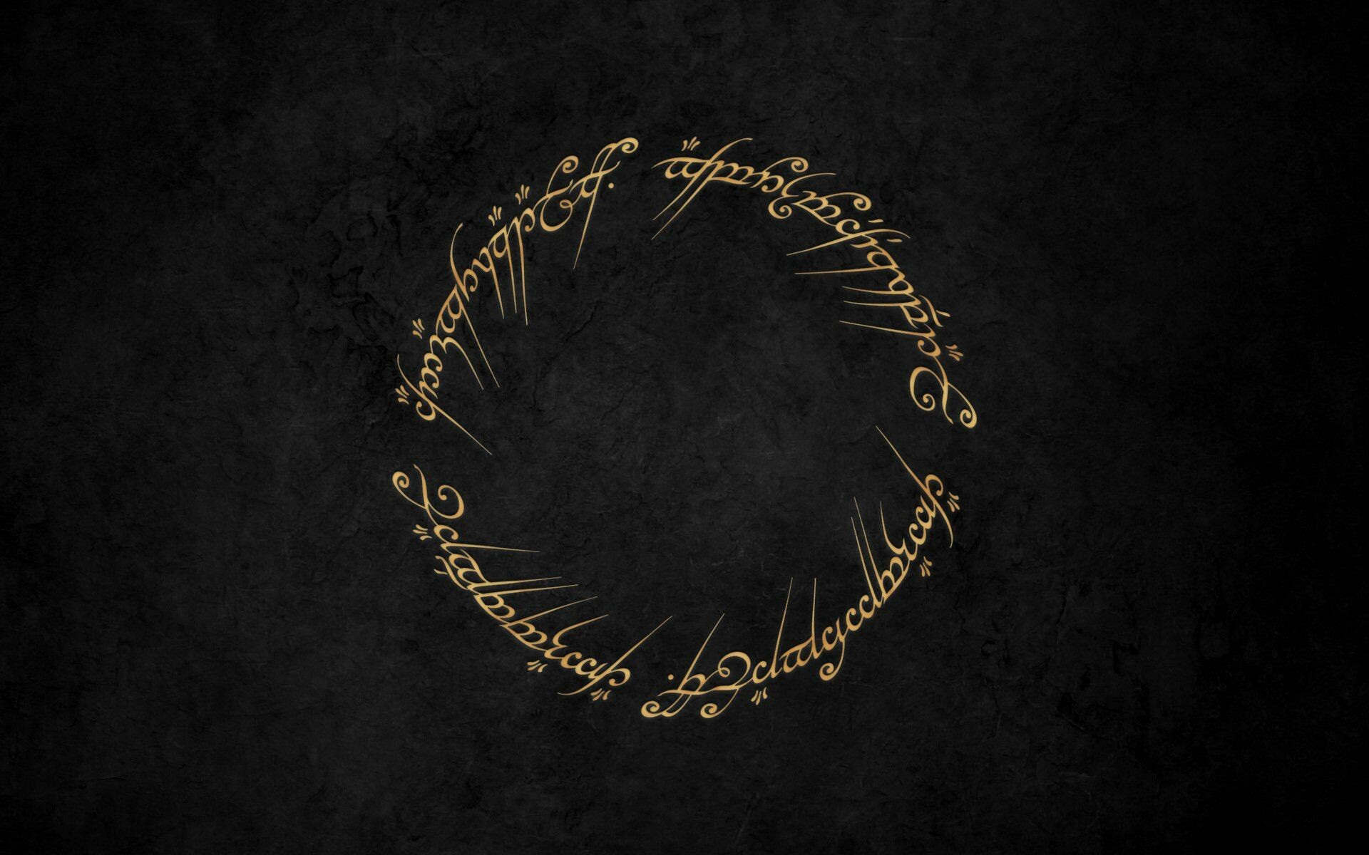 The Lord of the Rings: One Ring, A central plot element, First appeared in the earlier story The Hobbit. 1920x1200 HD Background.