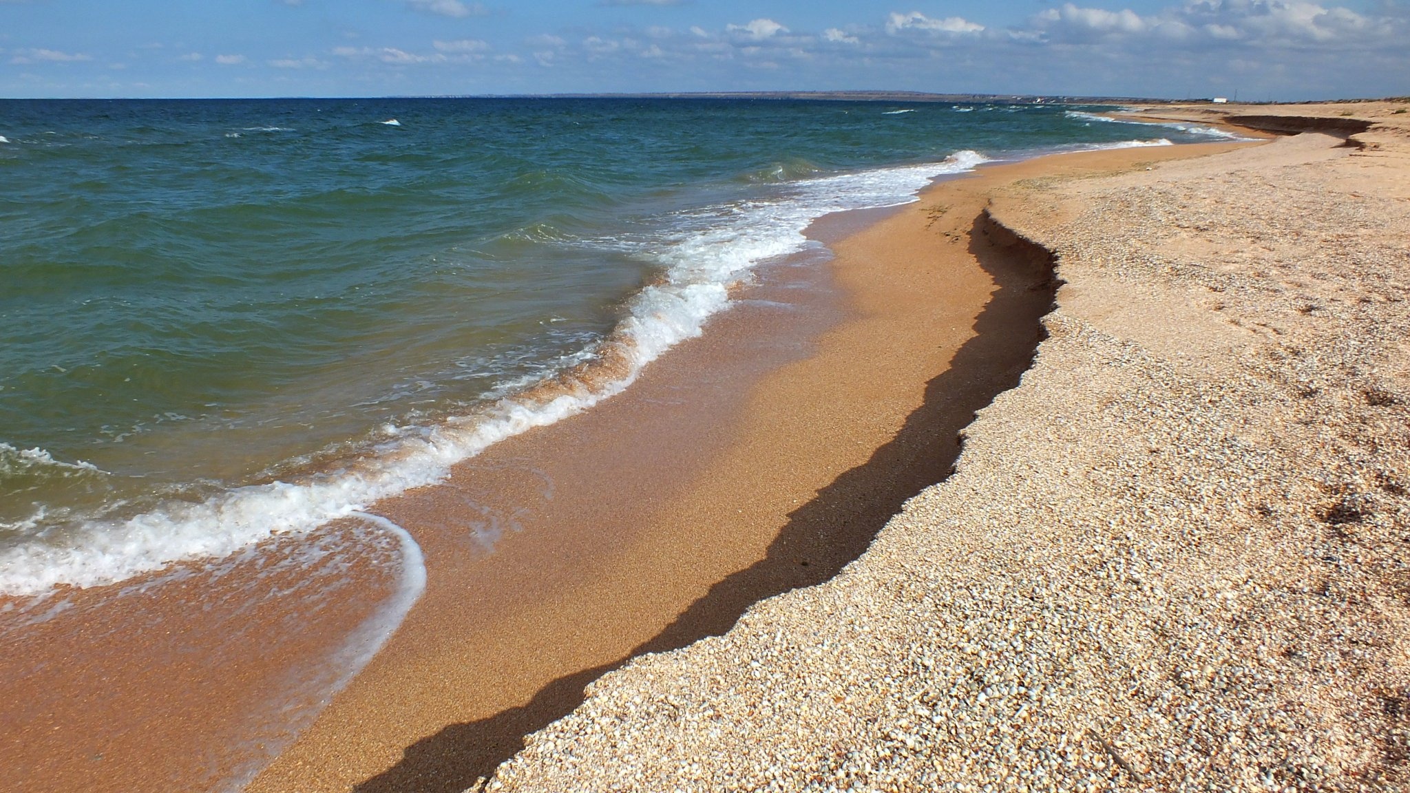 Sea of Azov, Relaxation spot, Russian coast, Smapse, 2050x1160 HD Desktop