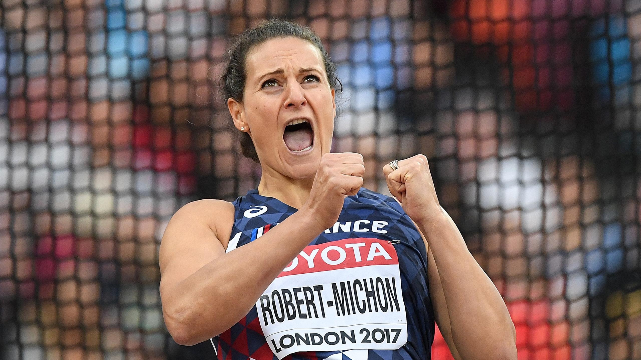 Melina Robert-Michon, Season record video, Bronze medal achievement, French athlete, 2560x1440 HD Desktop