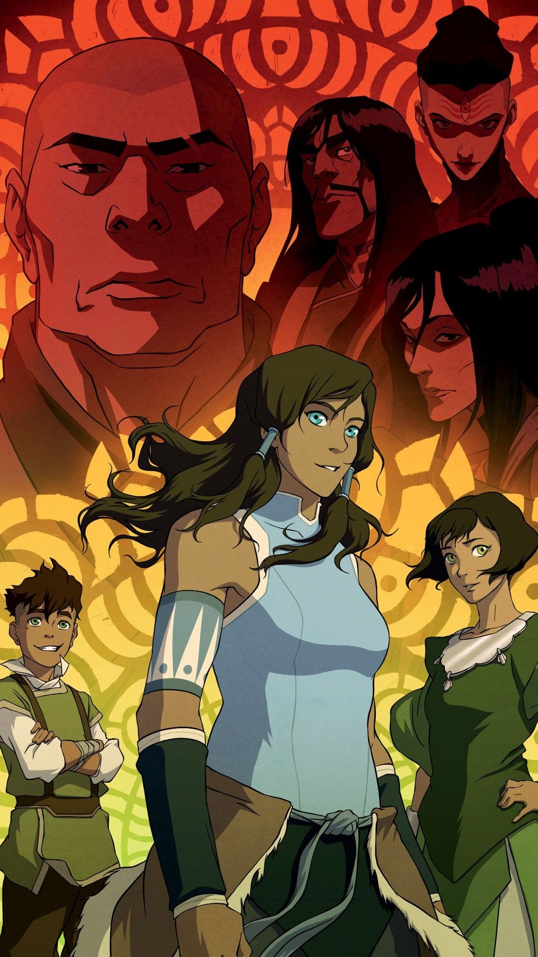 Legend of Korra poster, Book 3 art, Avatar sequel, Stunning visuals, 1080x1920 Full HD Handy