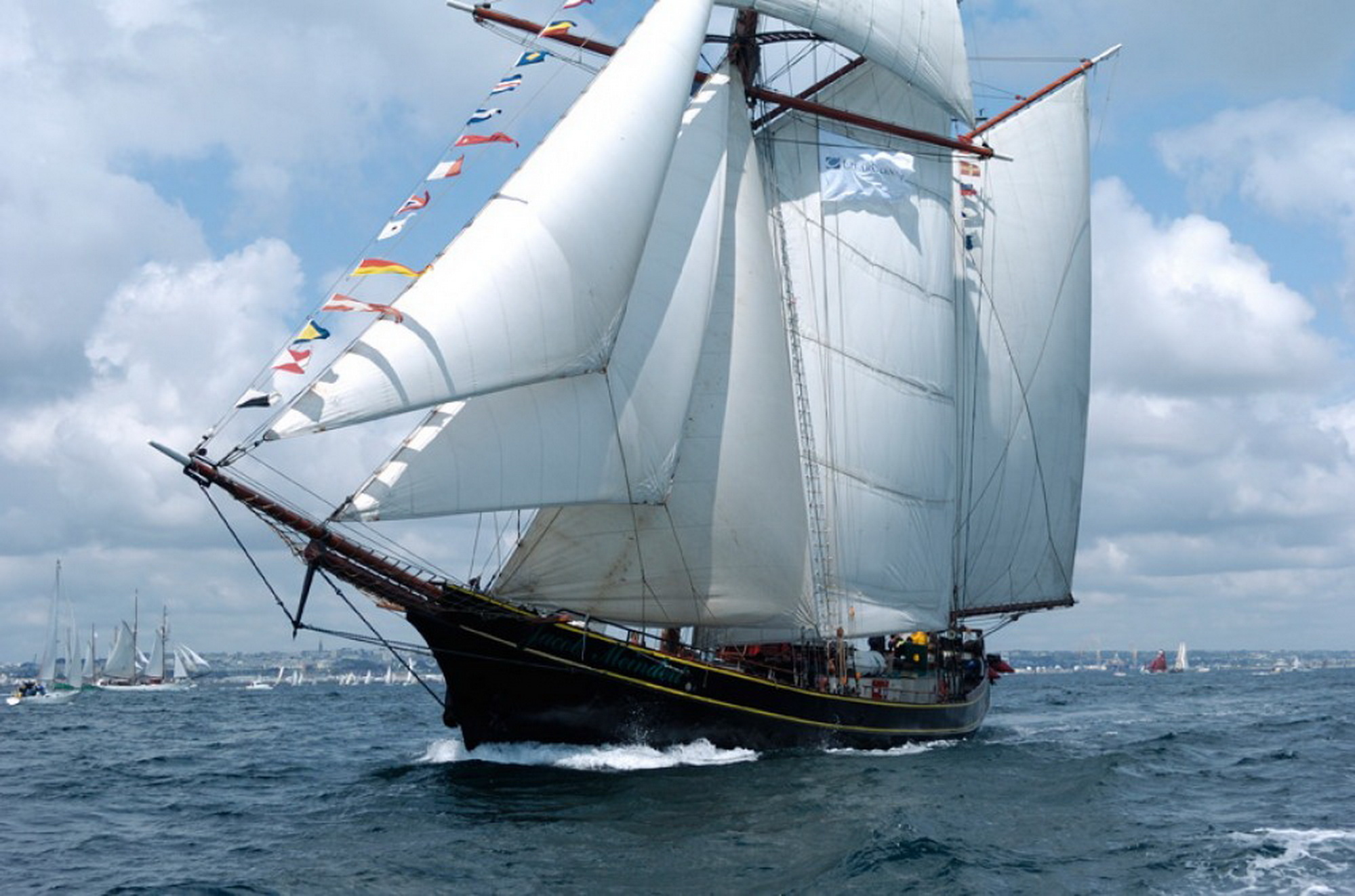 Schooner: A two masted topsail ship, 'Jacob Meindert', Watercraft. 2000x1330 HD Wallpaper.