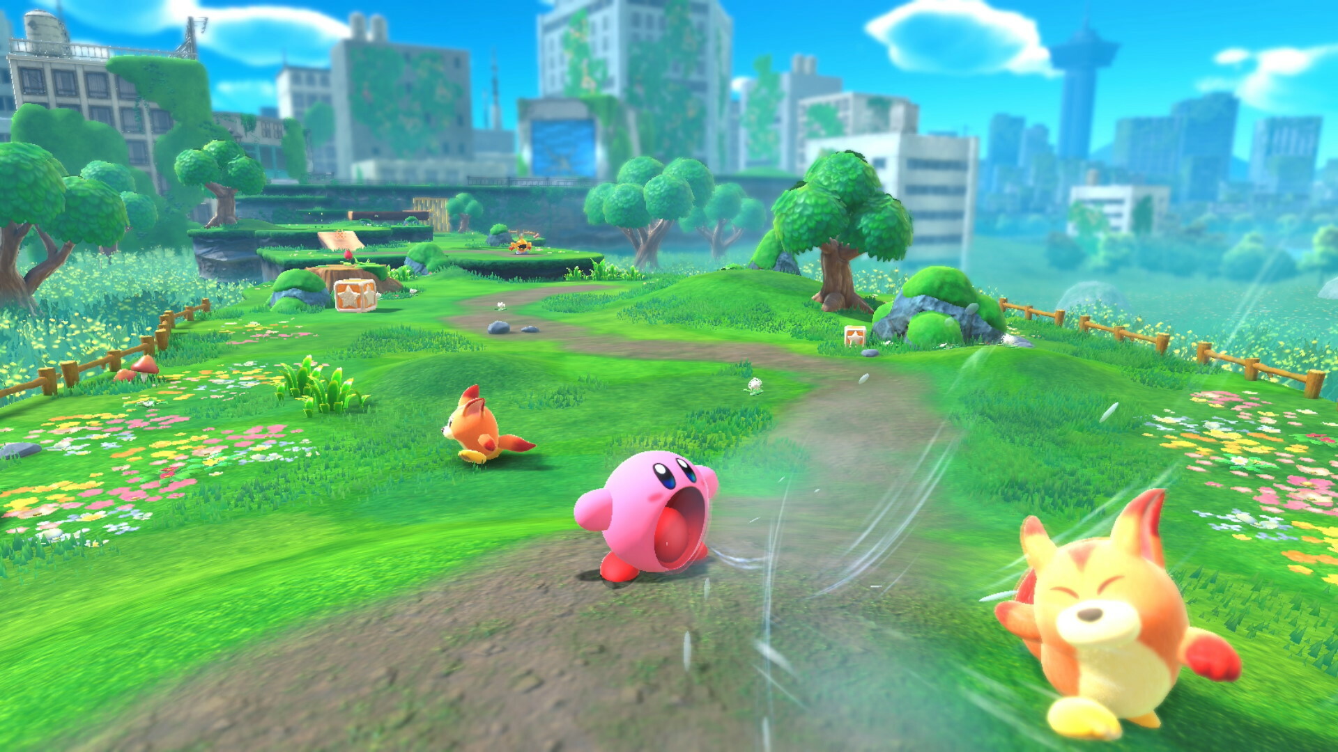 Kirby and the Forgotten Land, File size revealed, Compact and charming, Fun-filled adventure, 1920x1080 Full HD Desktop